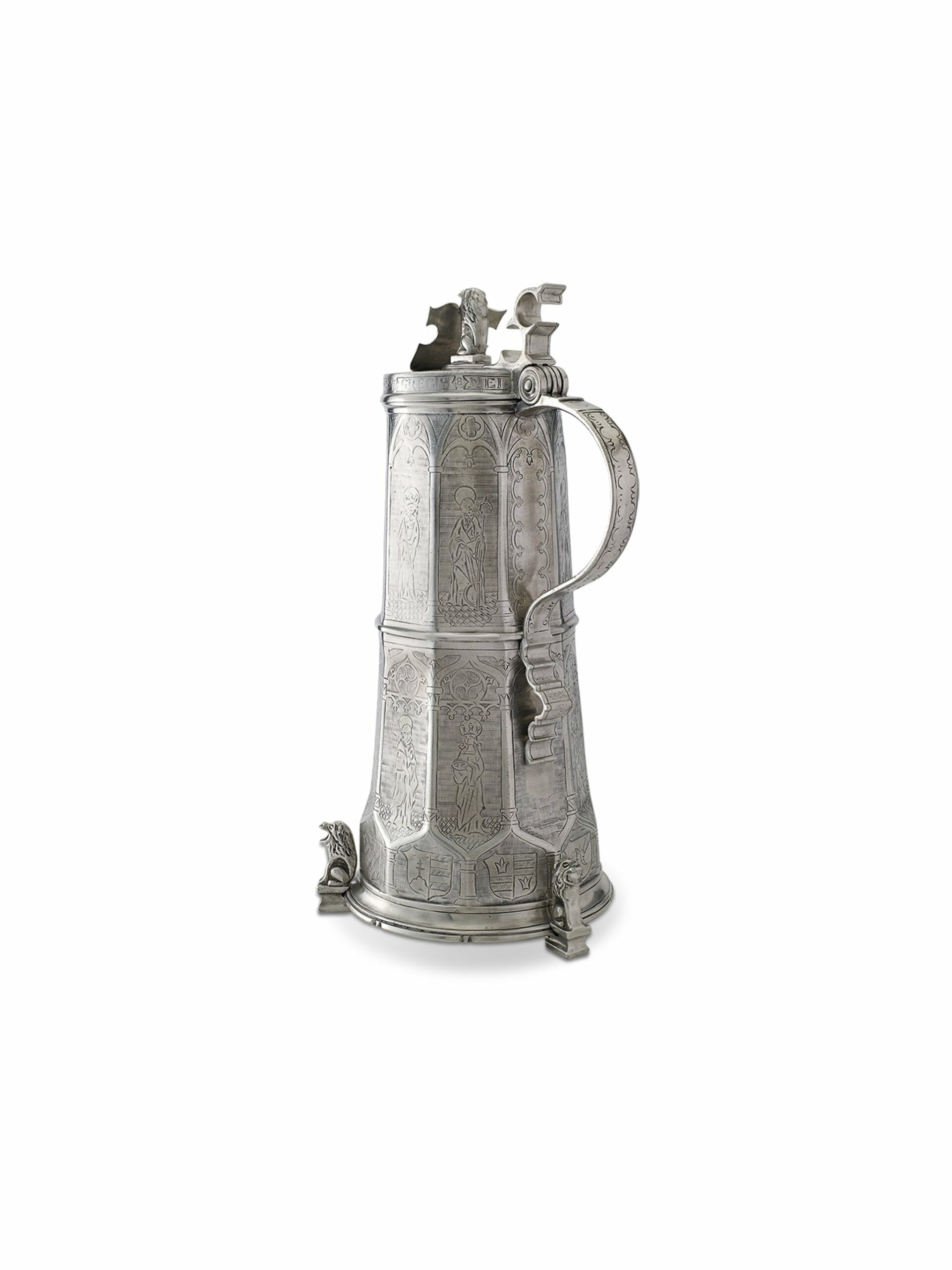 MATCH Pewter Engraved Beer Stein