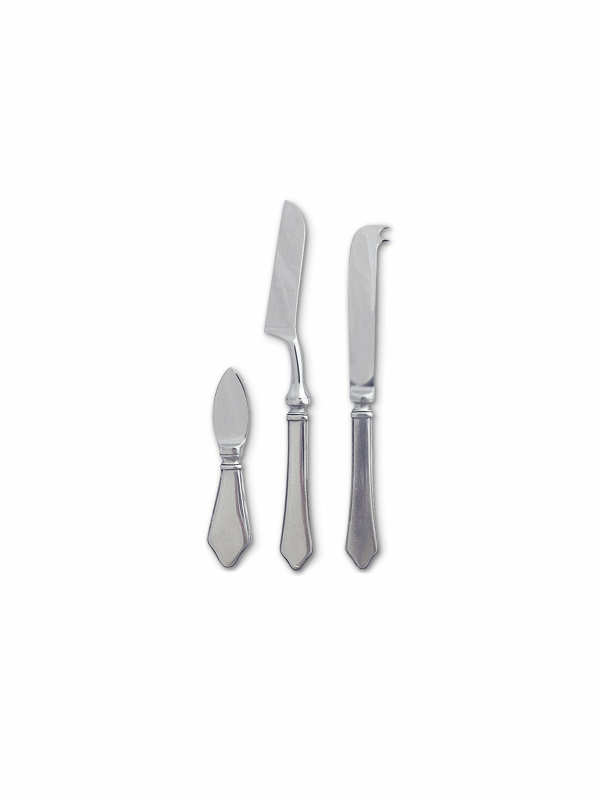 MATCH Pewter Violetta Cheese Knife Set