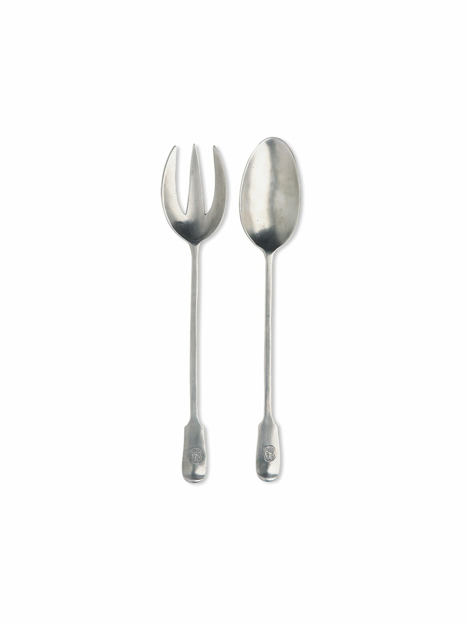 MATCH Pewter Antique Serving Fork and Spoon