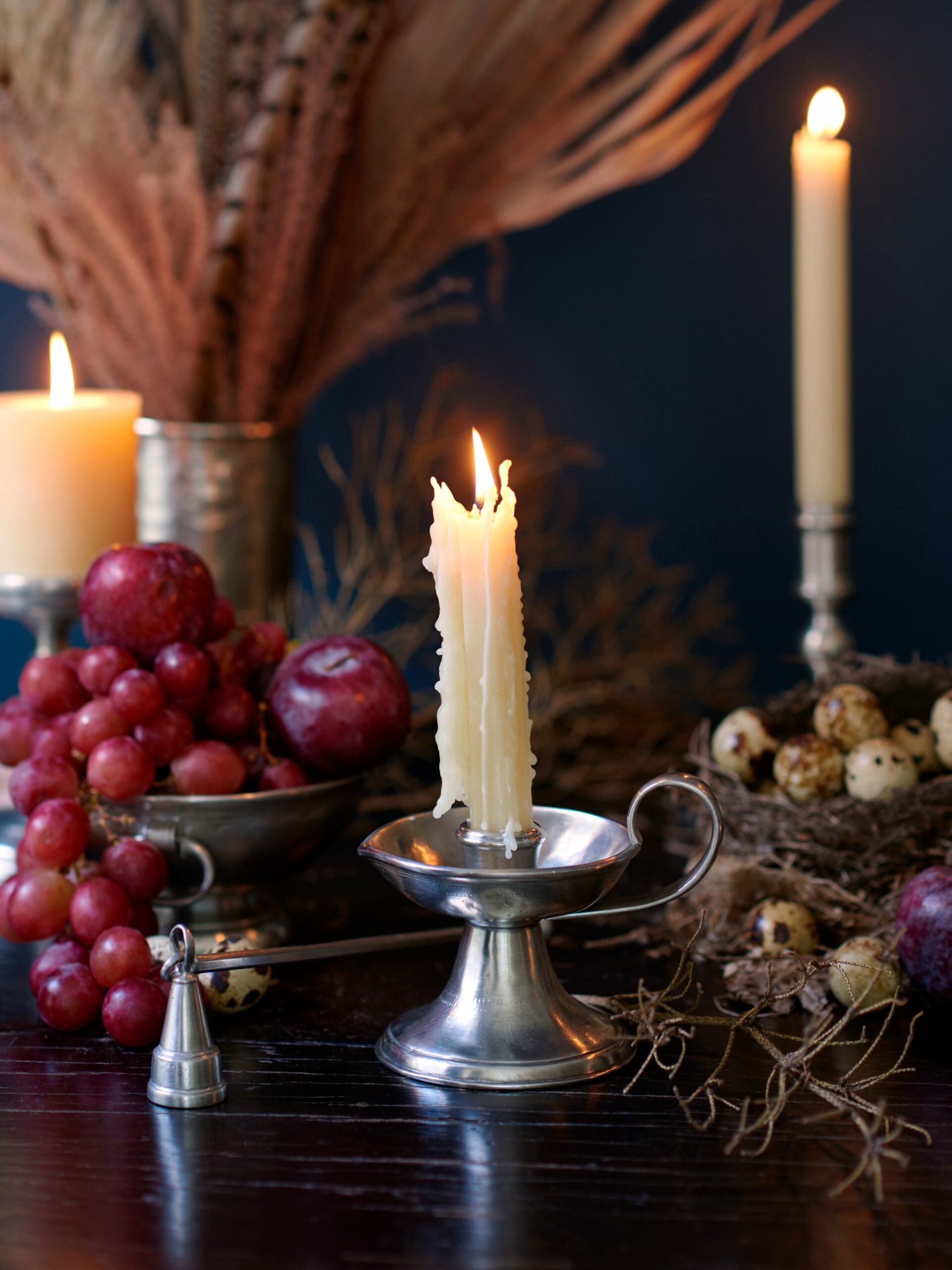 MATCH Pewter Bedside Candlestick