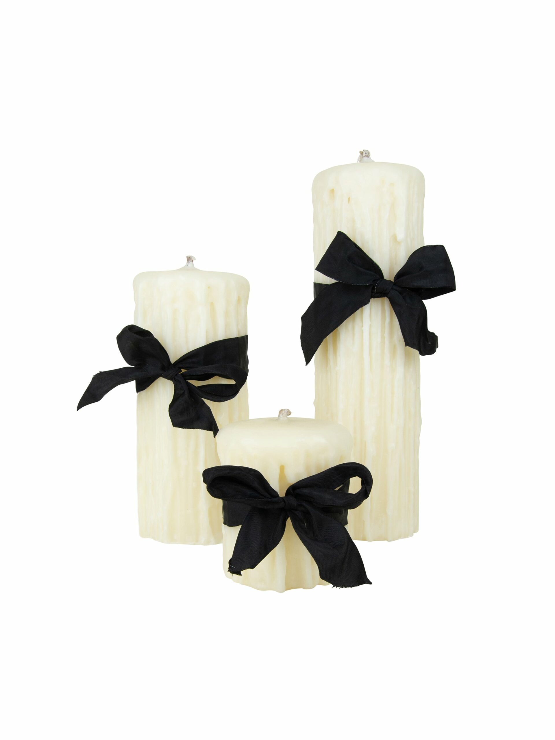 Beeswax Drip Pillar Candle 4.5 Inch Diameter