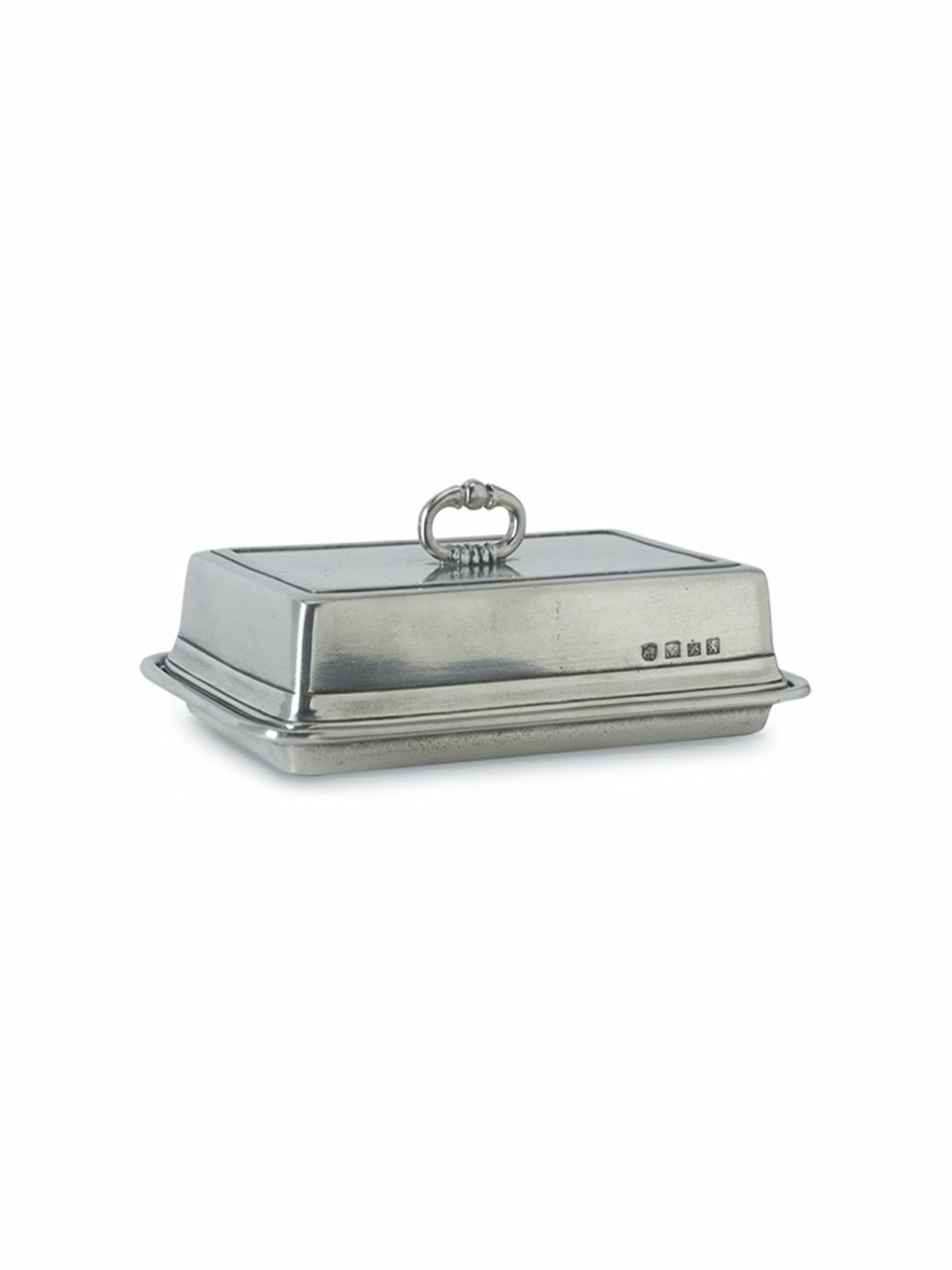 MATCH Pewter Covered Butter Dish