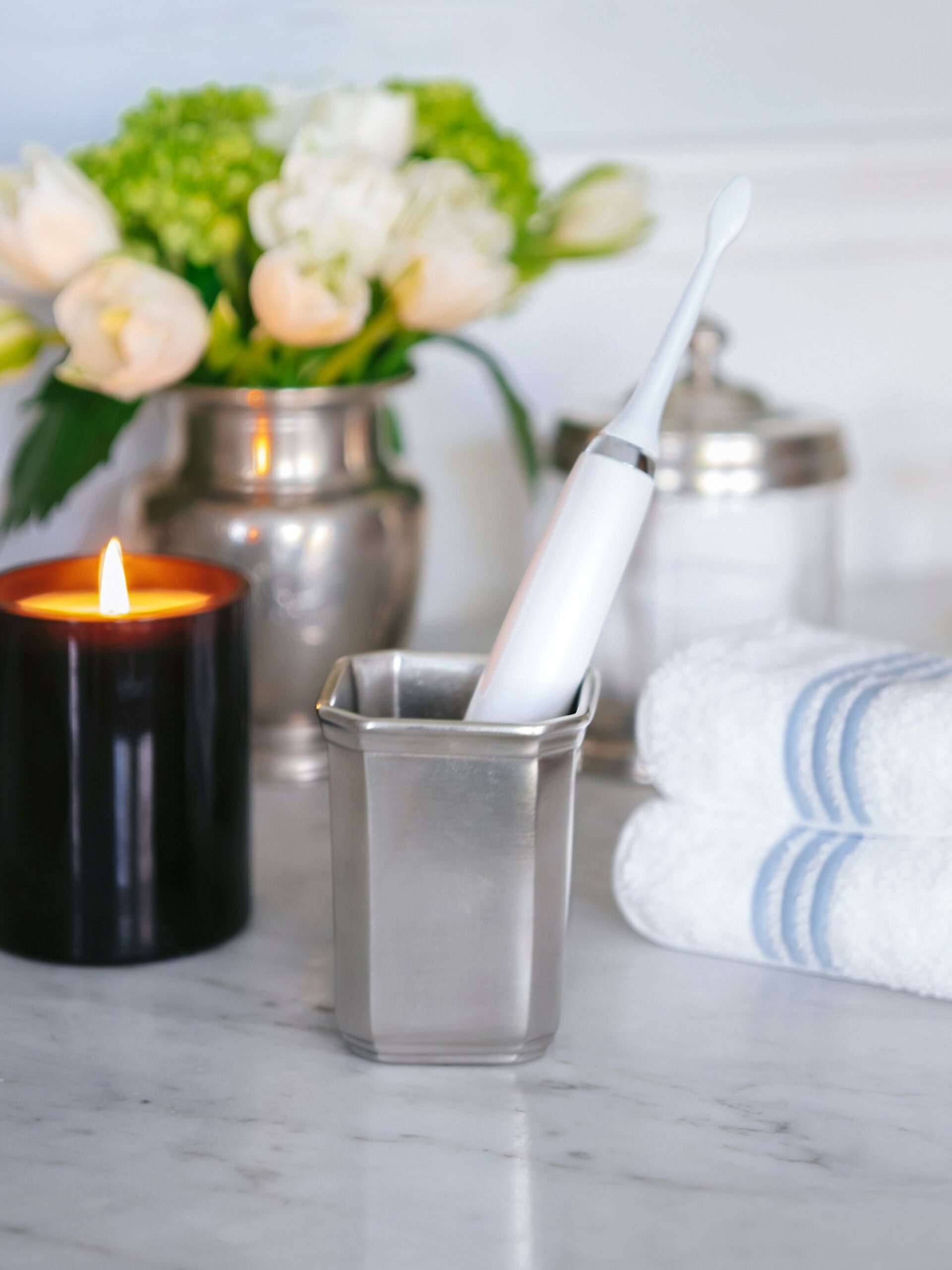 MATCH Pewter Dolomiti Toothbrush Cup