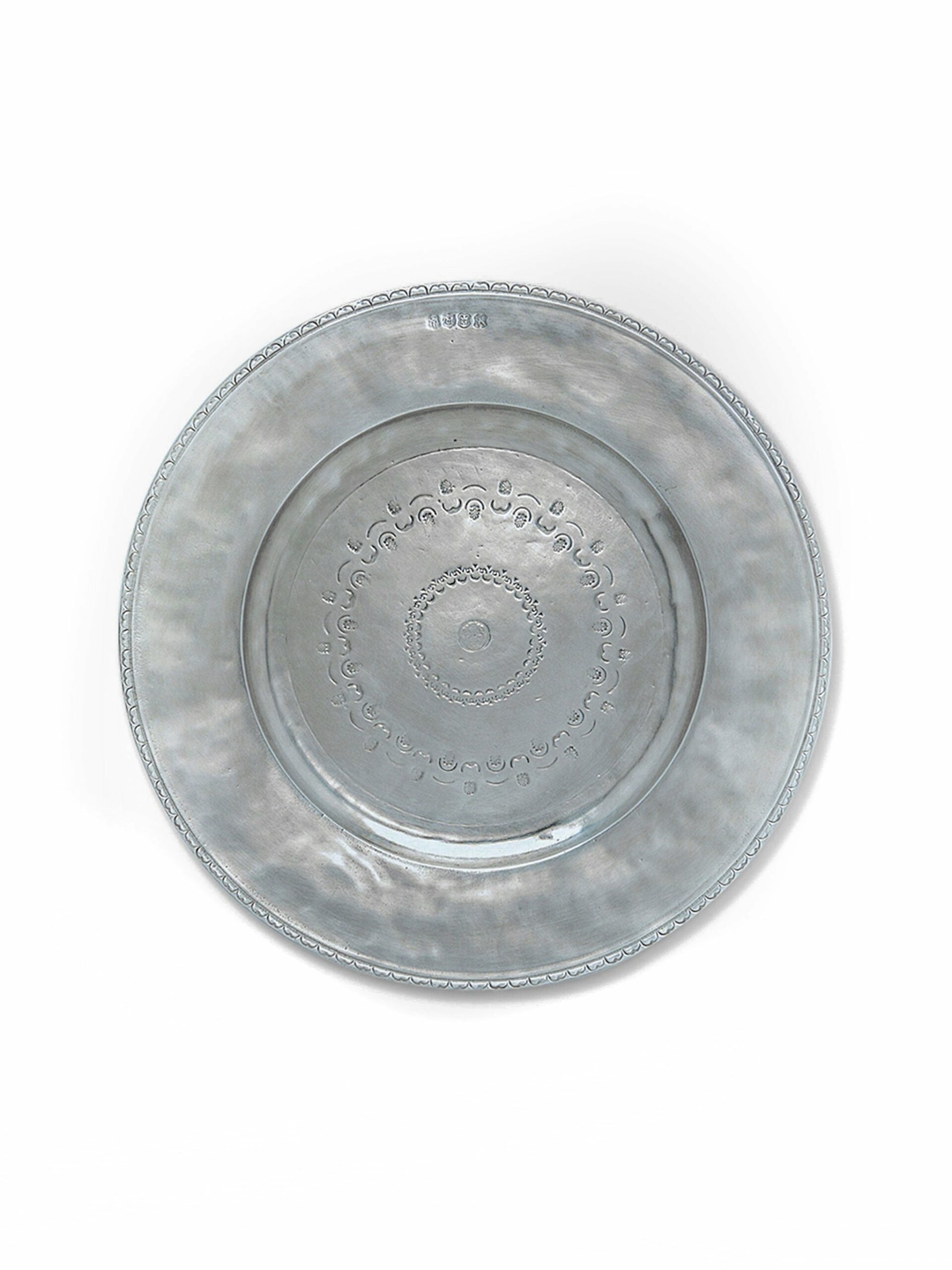 MATCH Pewter Engraved Round Platter