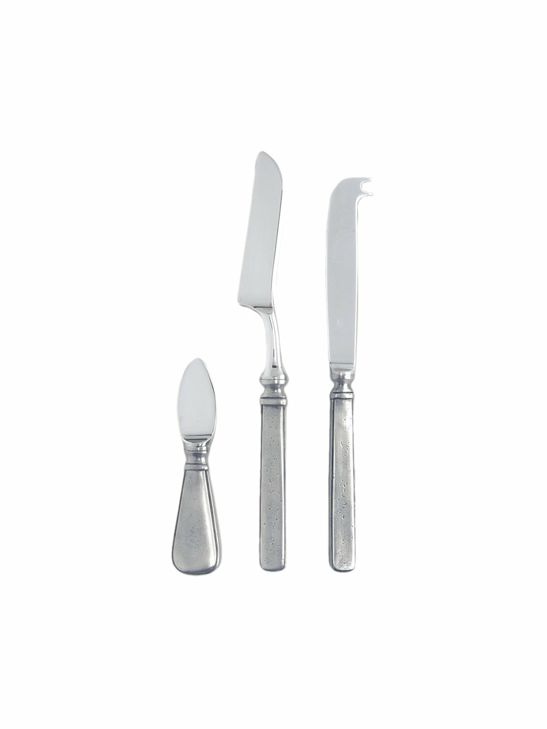 MATCH Pewter Gabriella Cheese Knife Set