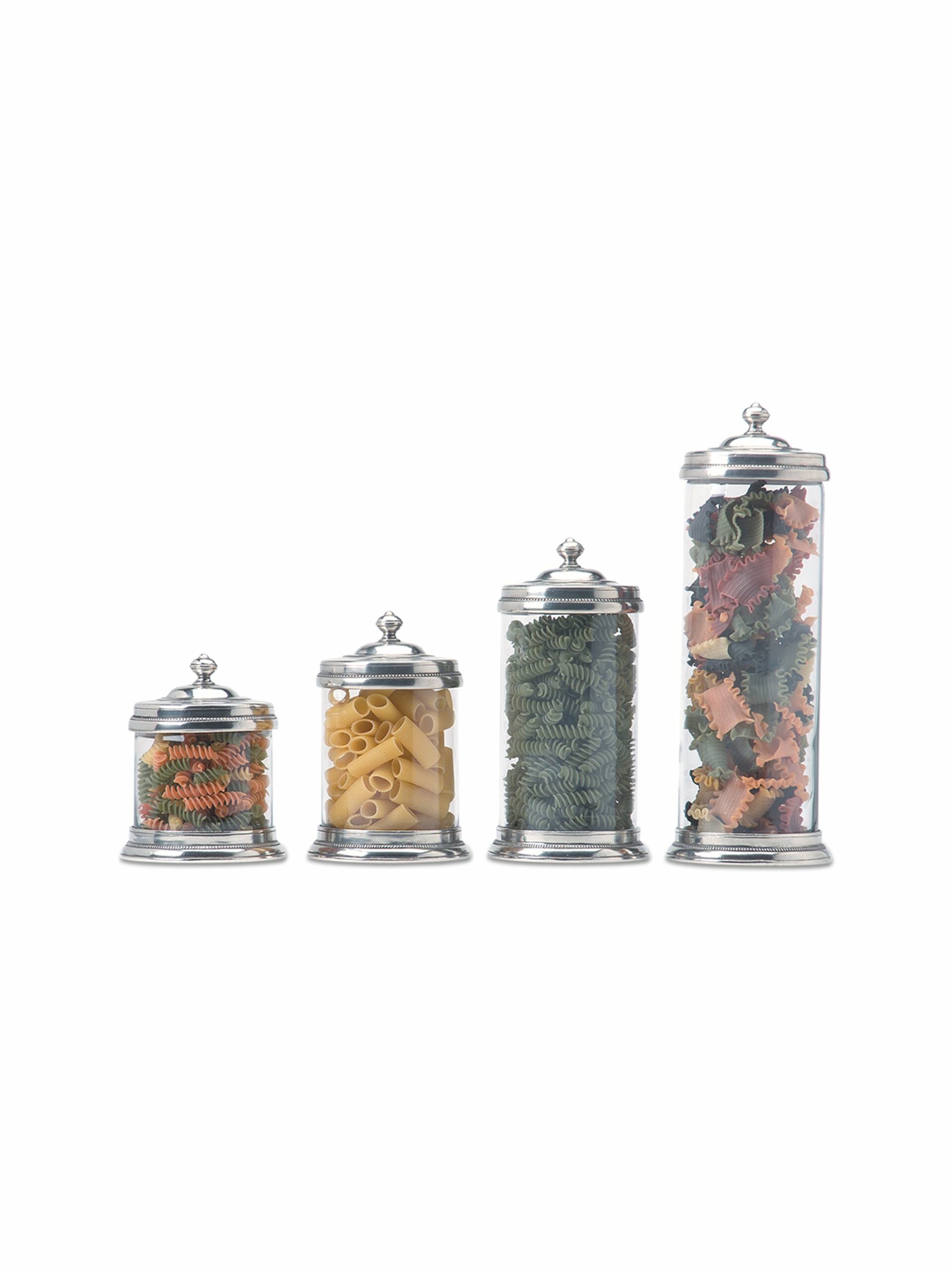 MATCH Pewter Glass Canister