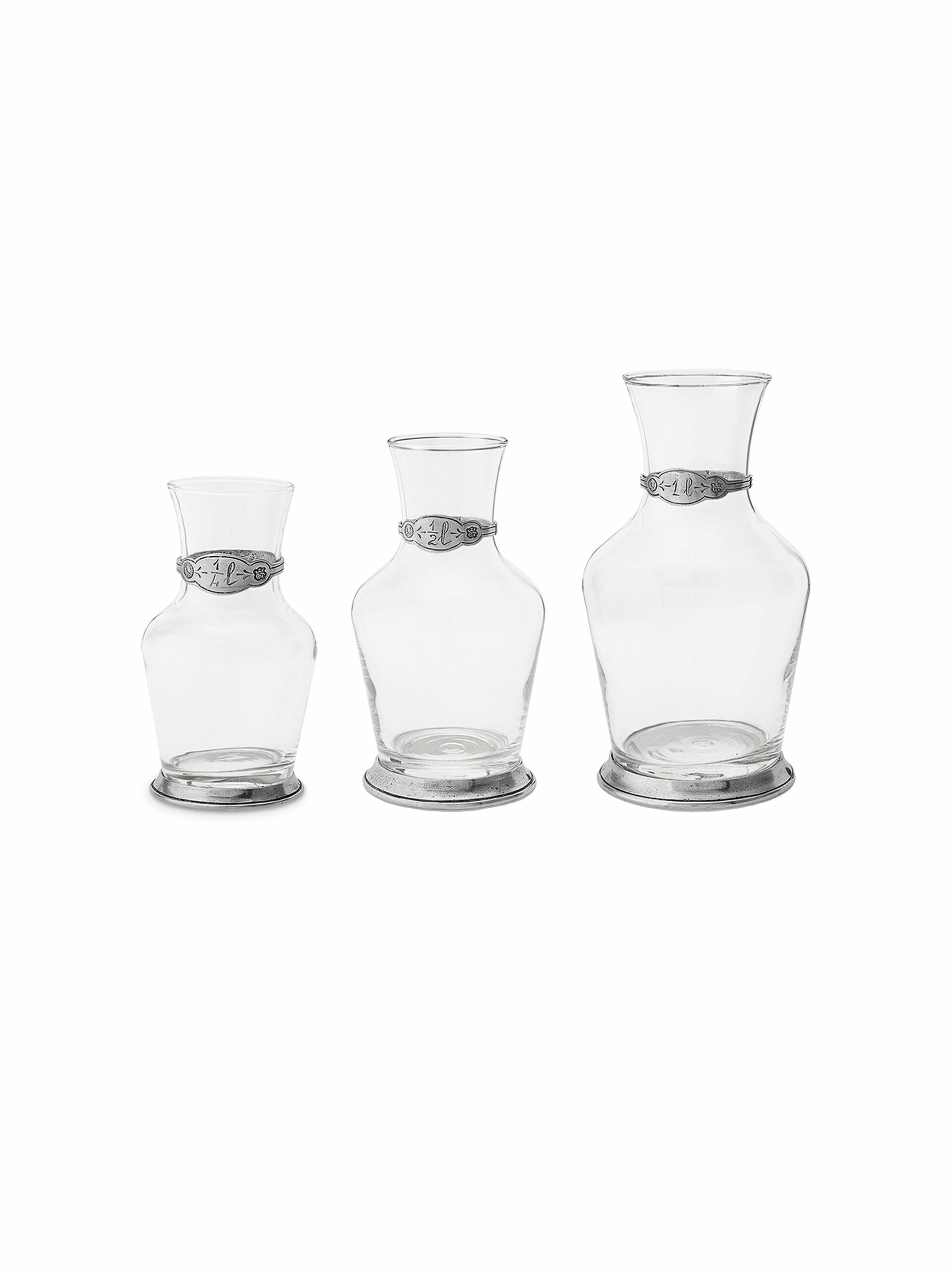 MATCH Pewter Glass Carafe