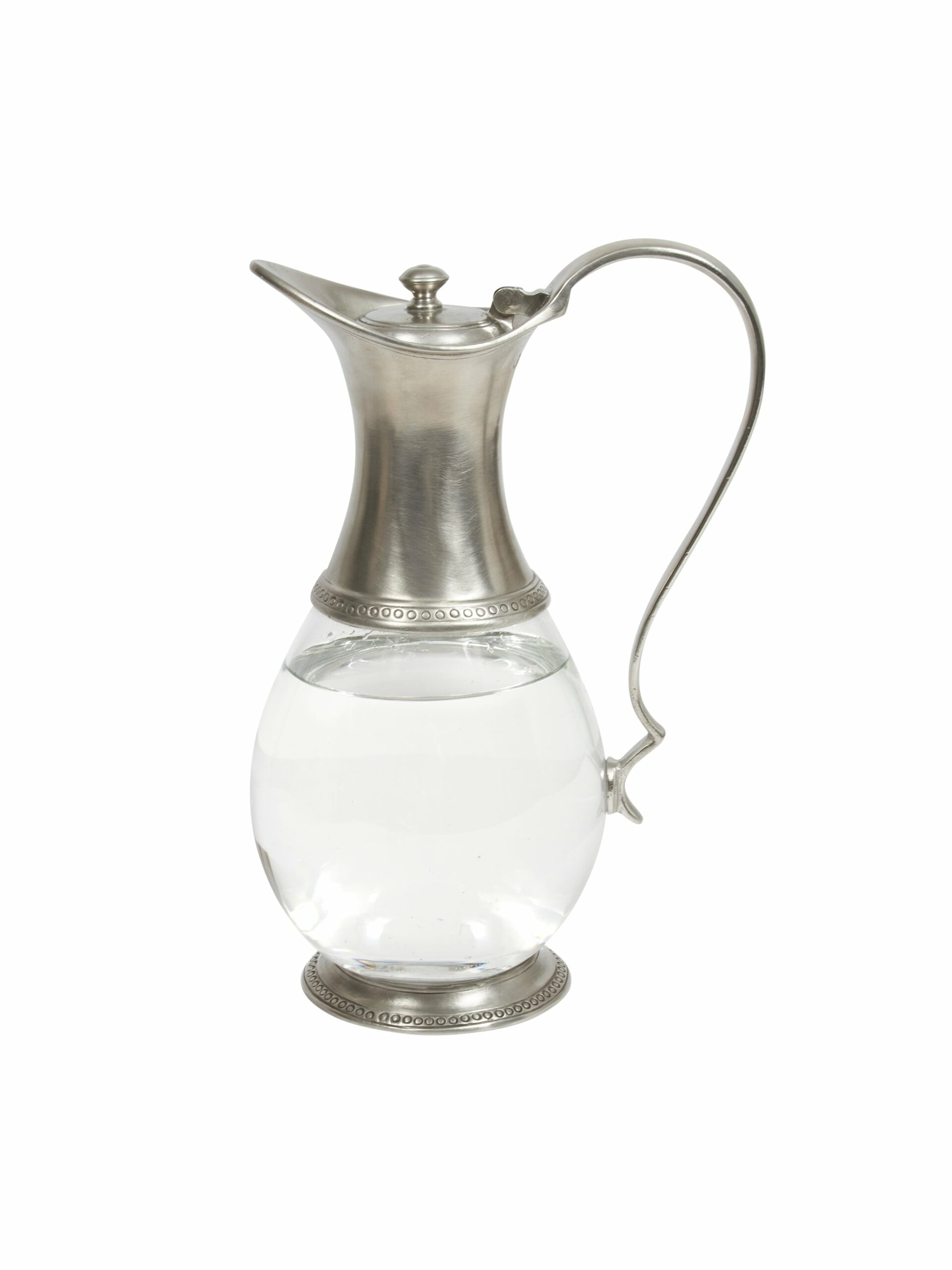 MATCH Pewter Glass Pitcher with Lid