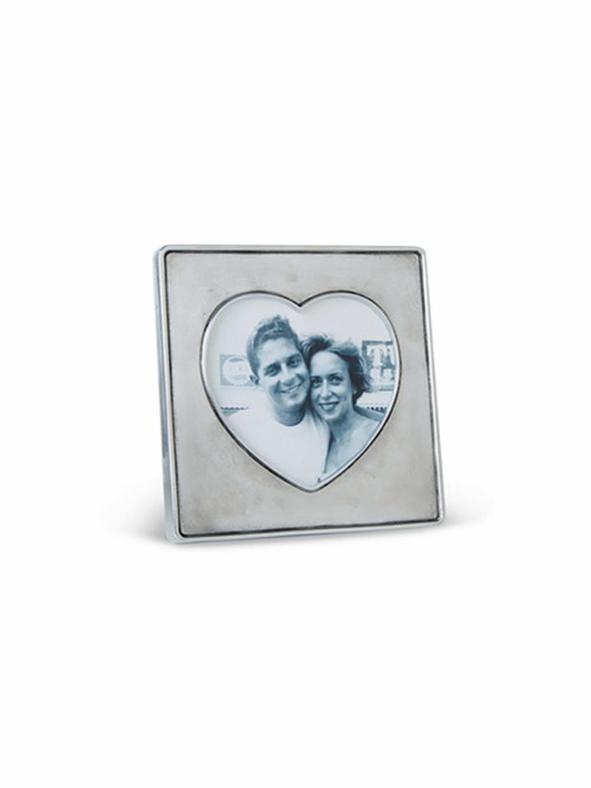 MATCH Pewter Heart In Square Frame