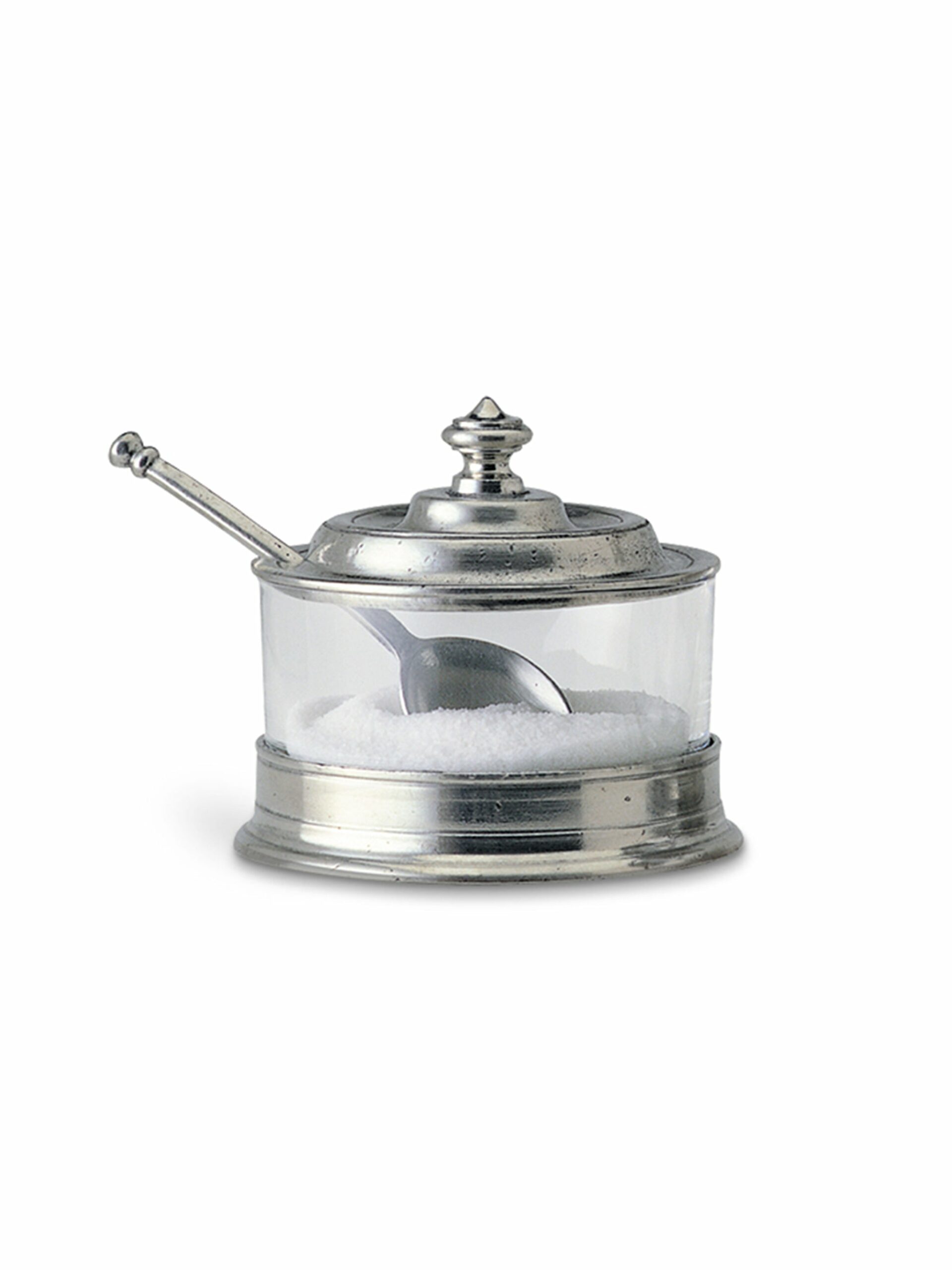 MATCH Pewter Jam Pot with Spoon