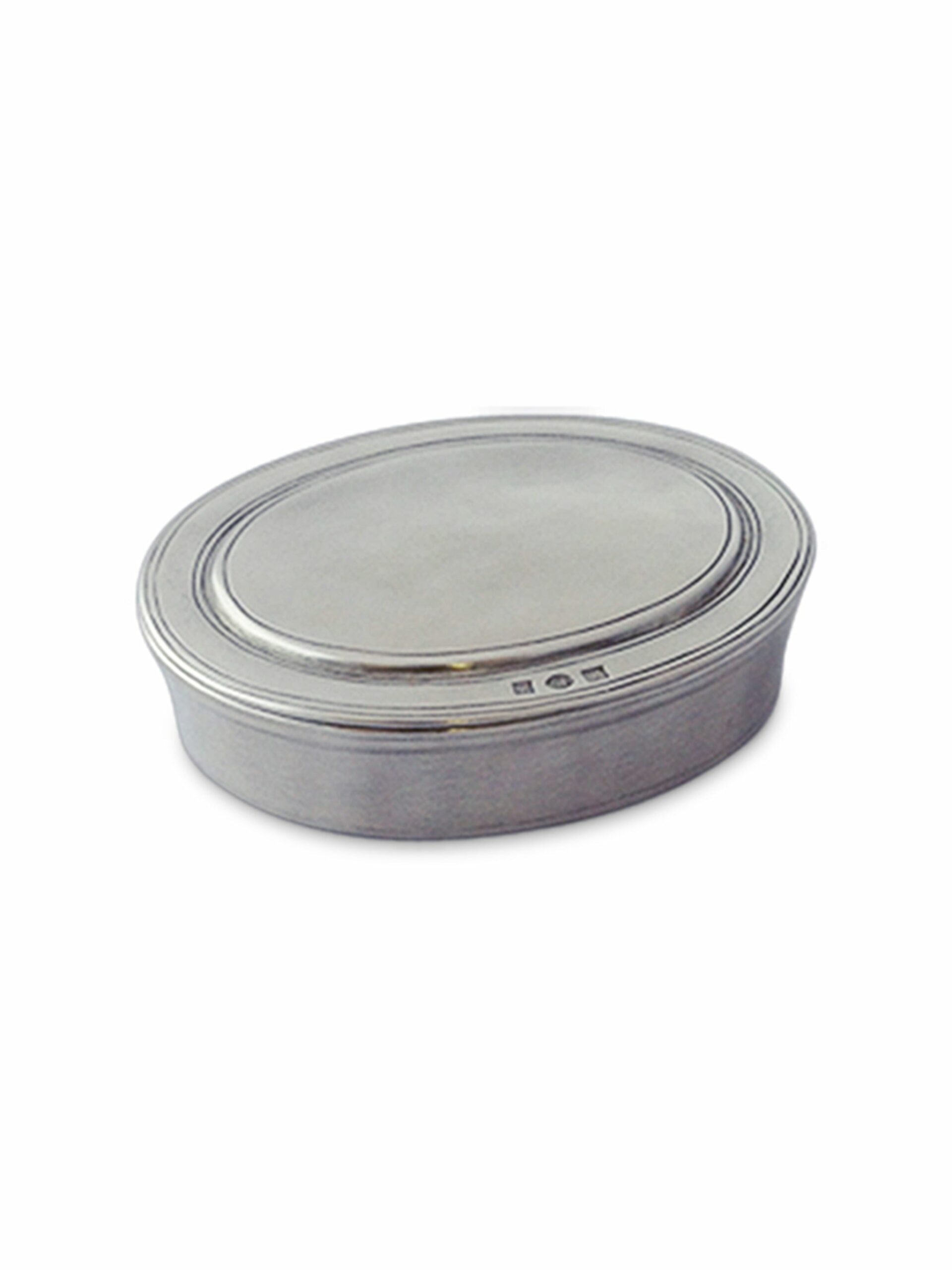 MATCH Pewter Oval Dresser Boxes