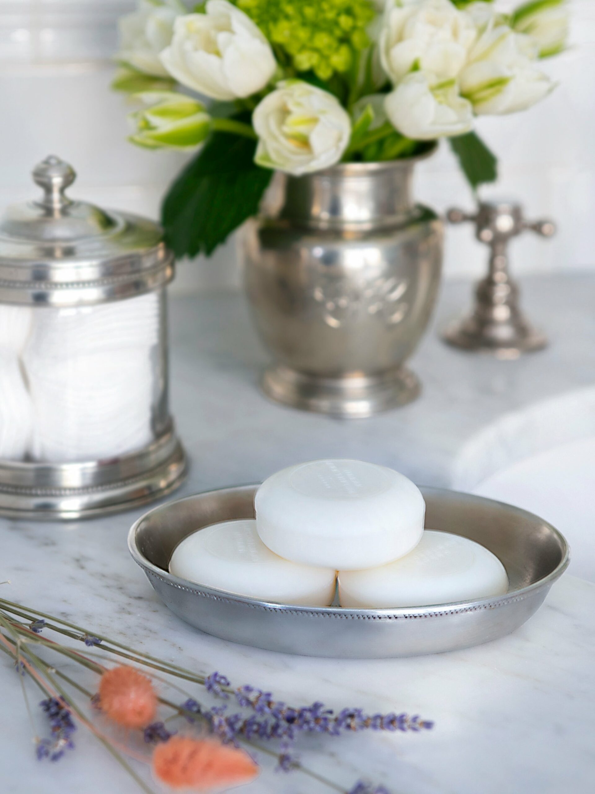 MATCH Pewter Oval Soap Dish