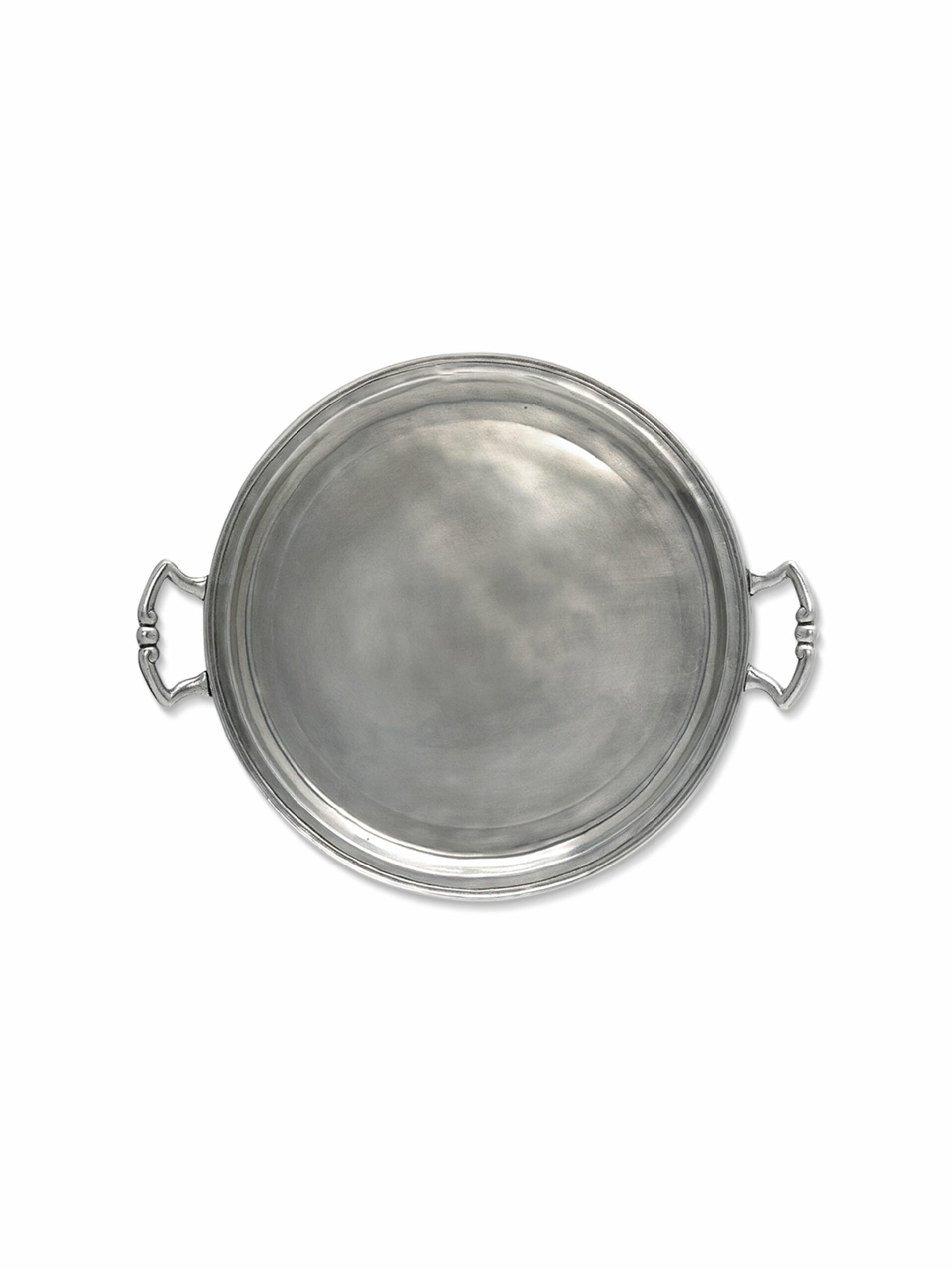 MATCH Pewter Round Tray with Handles