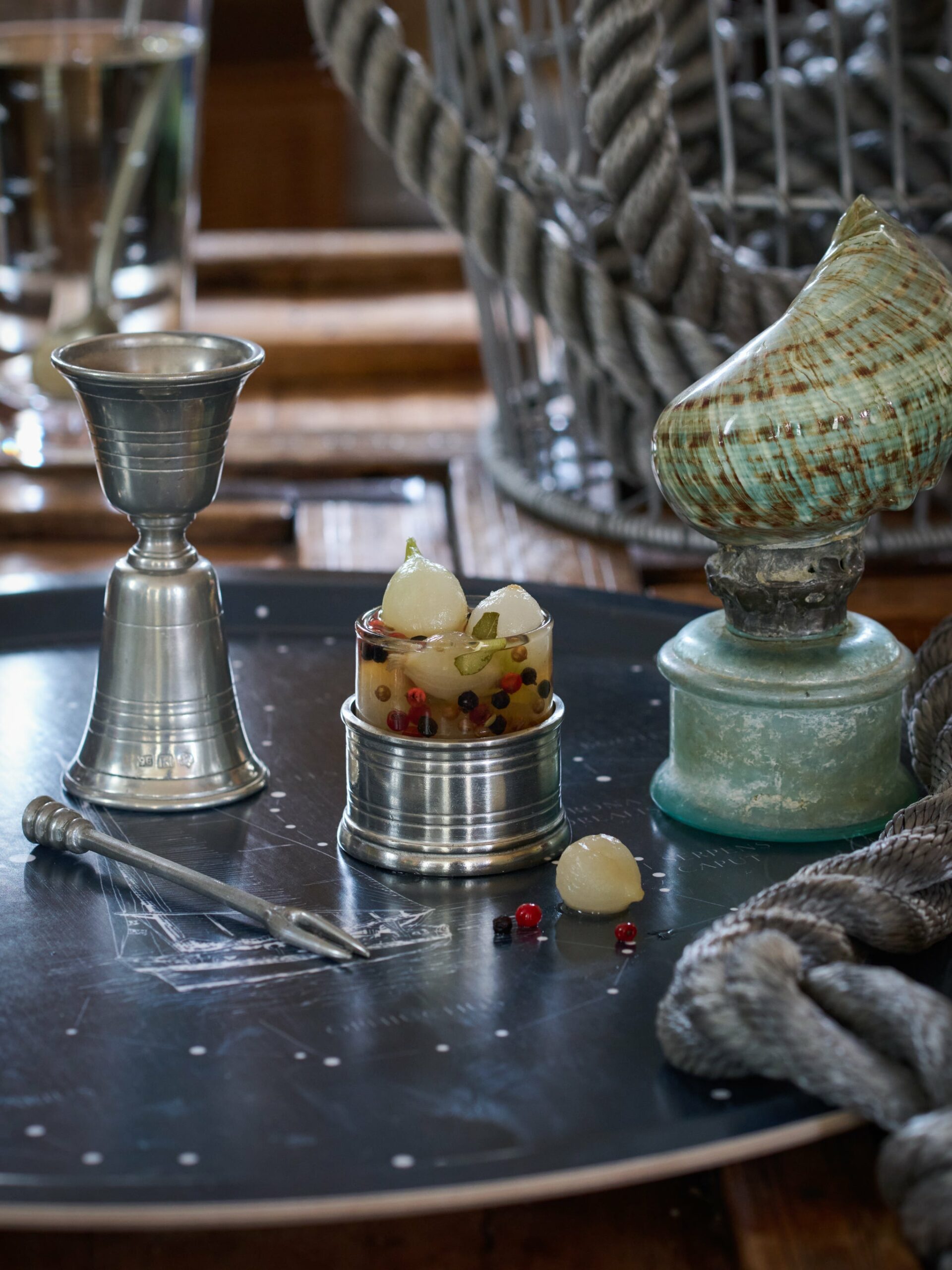 MATCH Pewter Salt Cellar with Spoon