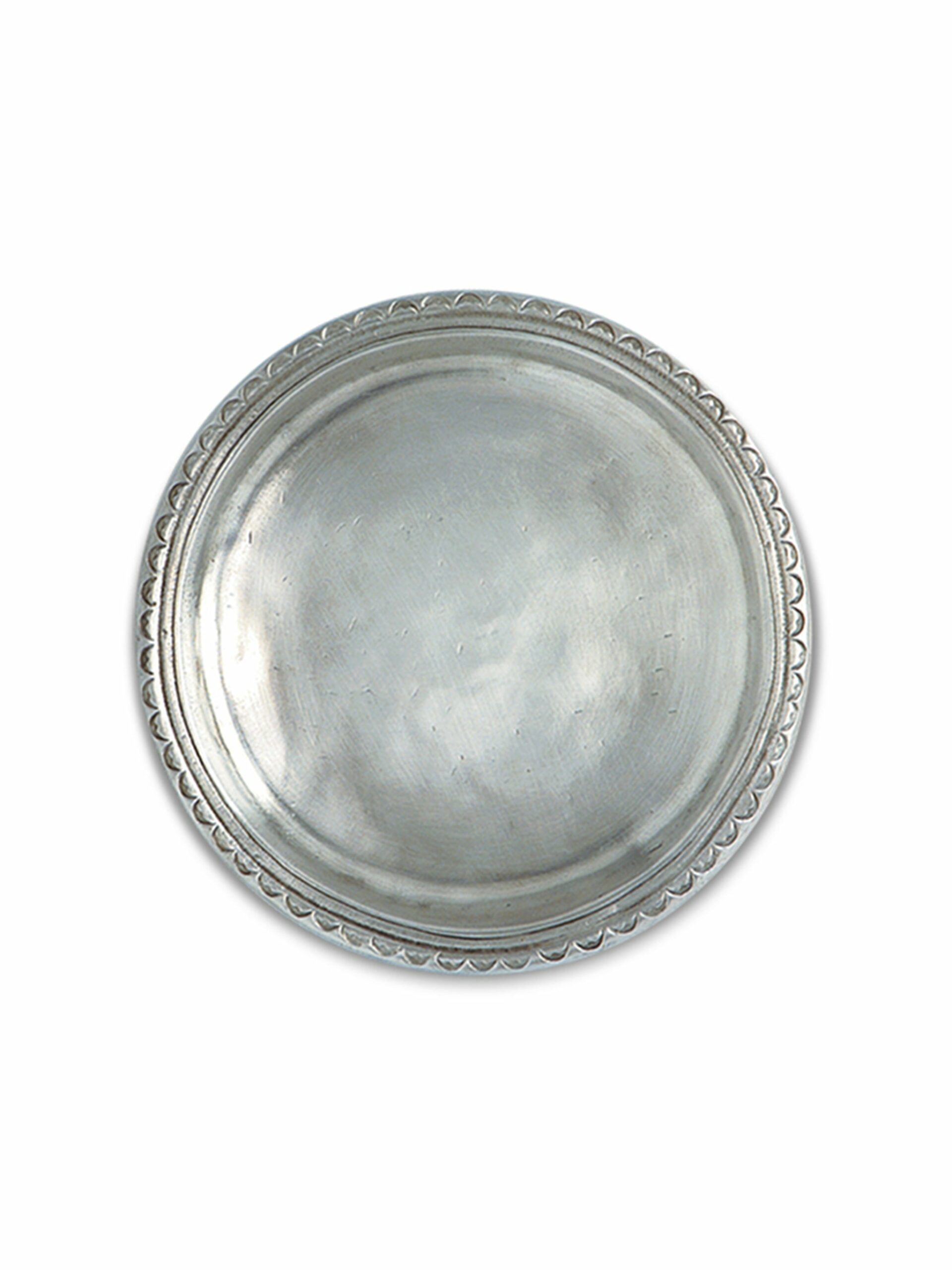 MATCH Pewter Scallop Rimmed Bottle Coaster