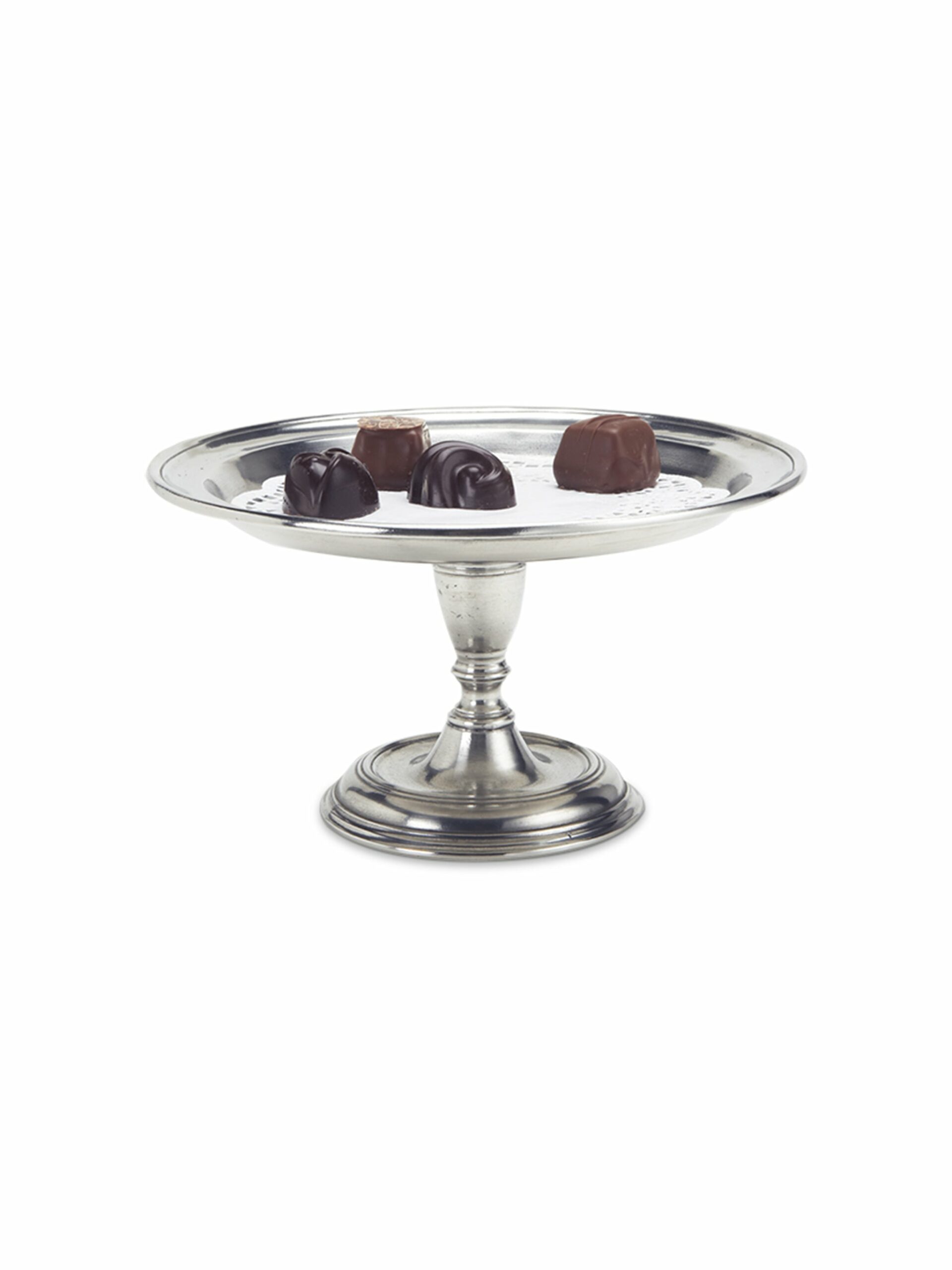 MATCH Pewter Small Pedestal Tray