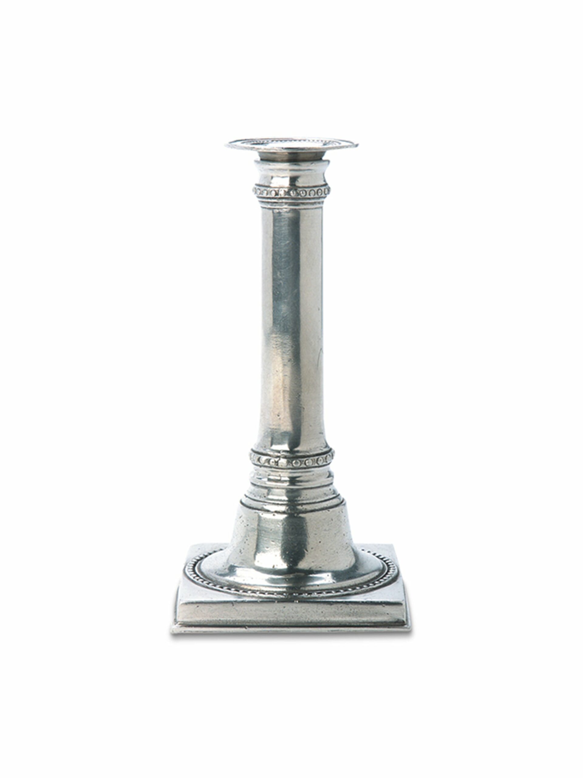 MATCH Pewter Square Based Candlestick