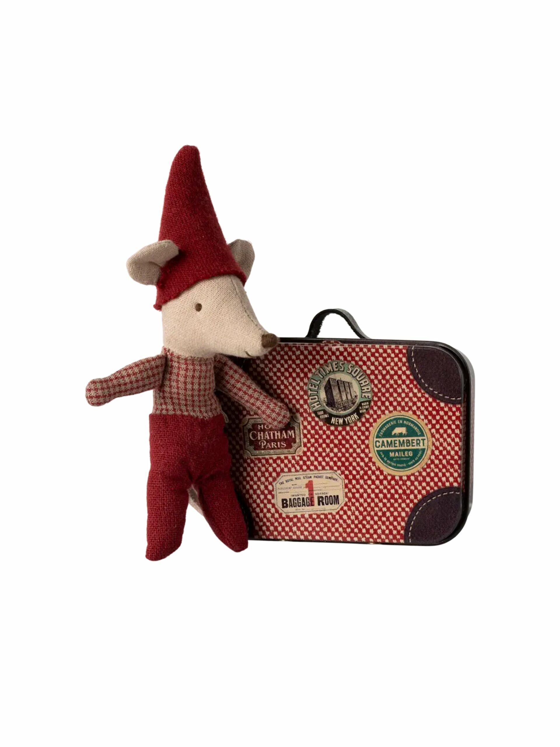 Maileg Christmas Mouse Baby in Suitcase