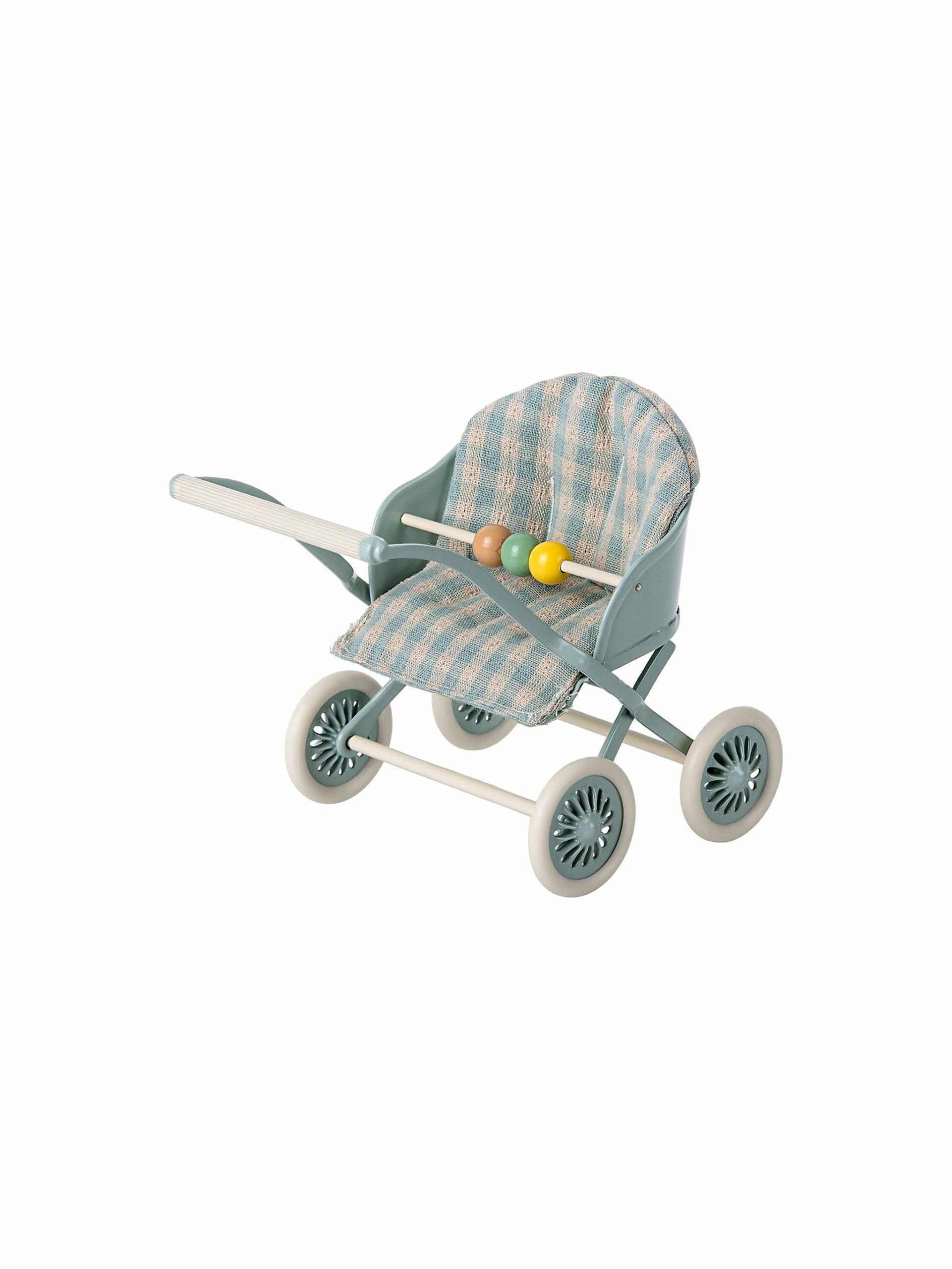 Maileg Baby Mice Stroller Blue