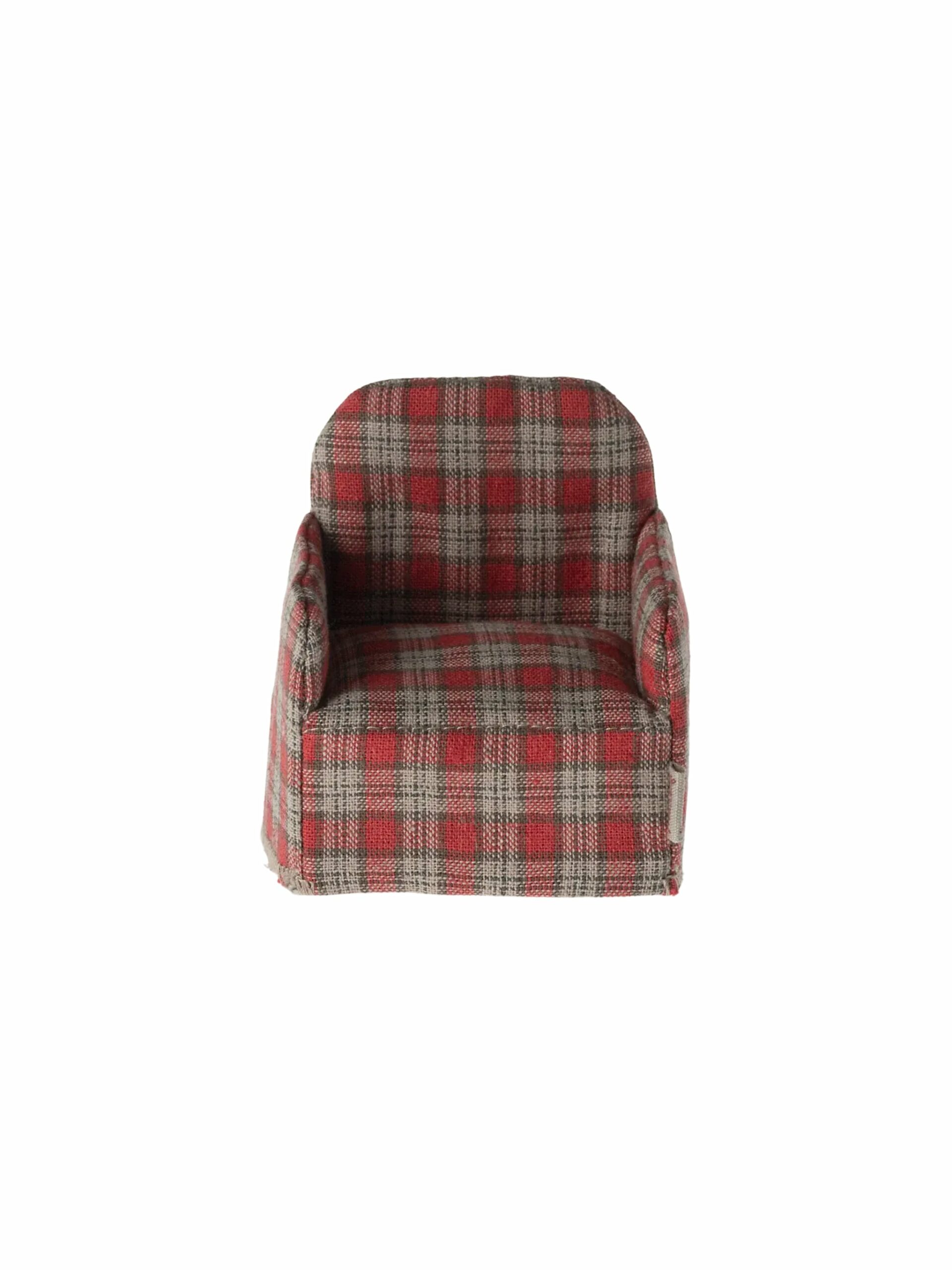 Maileg Mouse Chair Red Checker