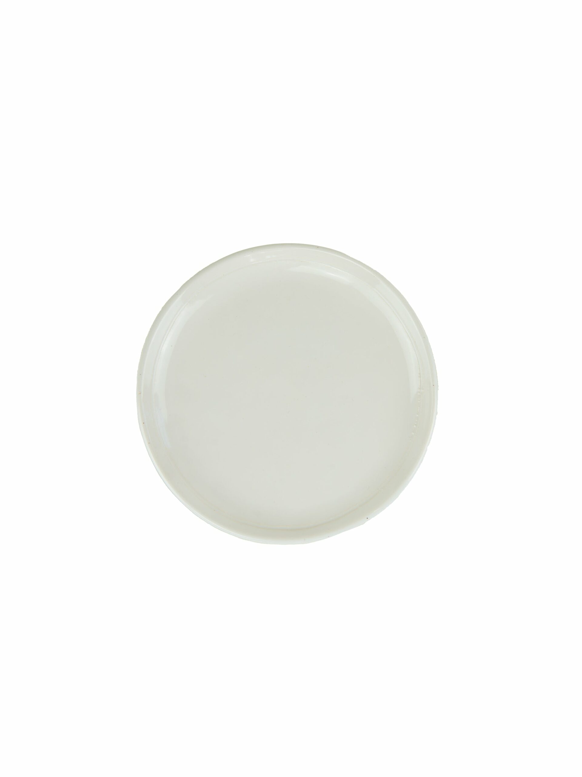 McQueen Pottery Milk White Salad Plate