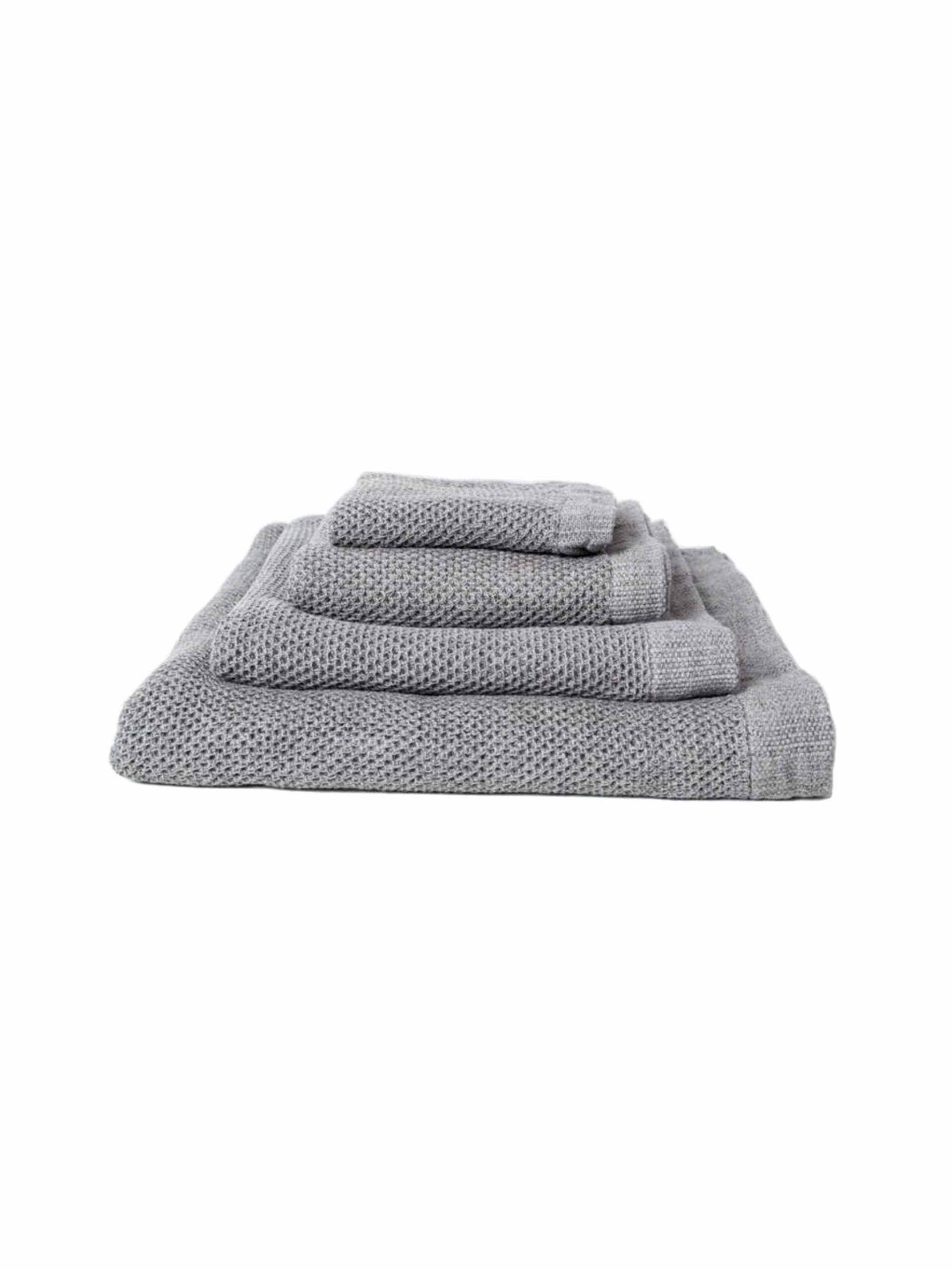 Kontex Vintage Waffle Towel Ice Grey