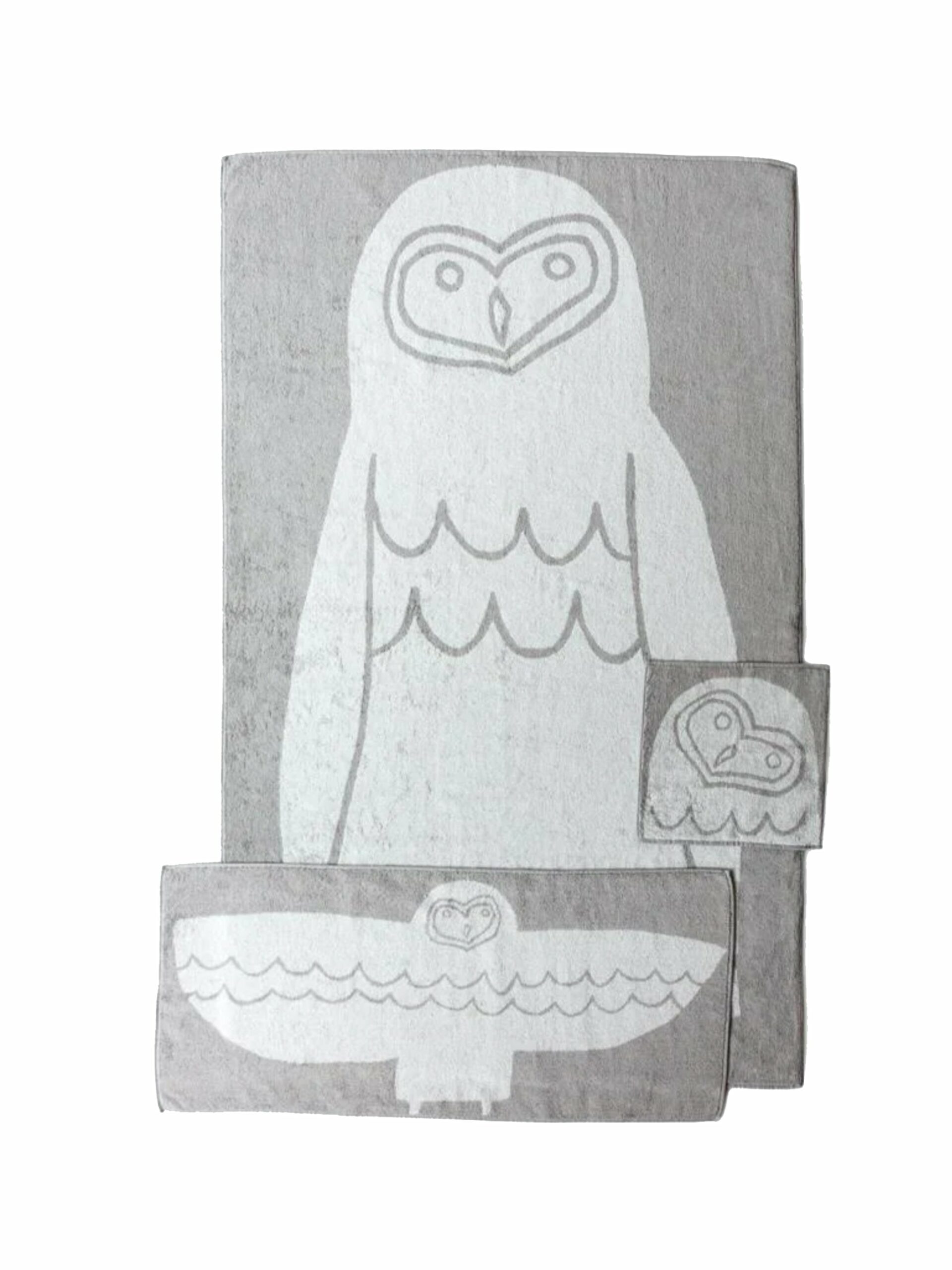 Yoshii Owl Bath Towels