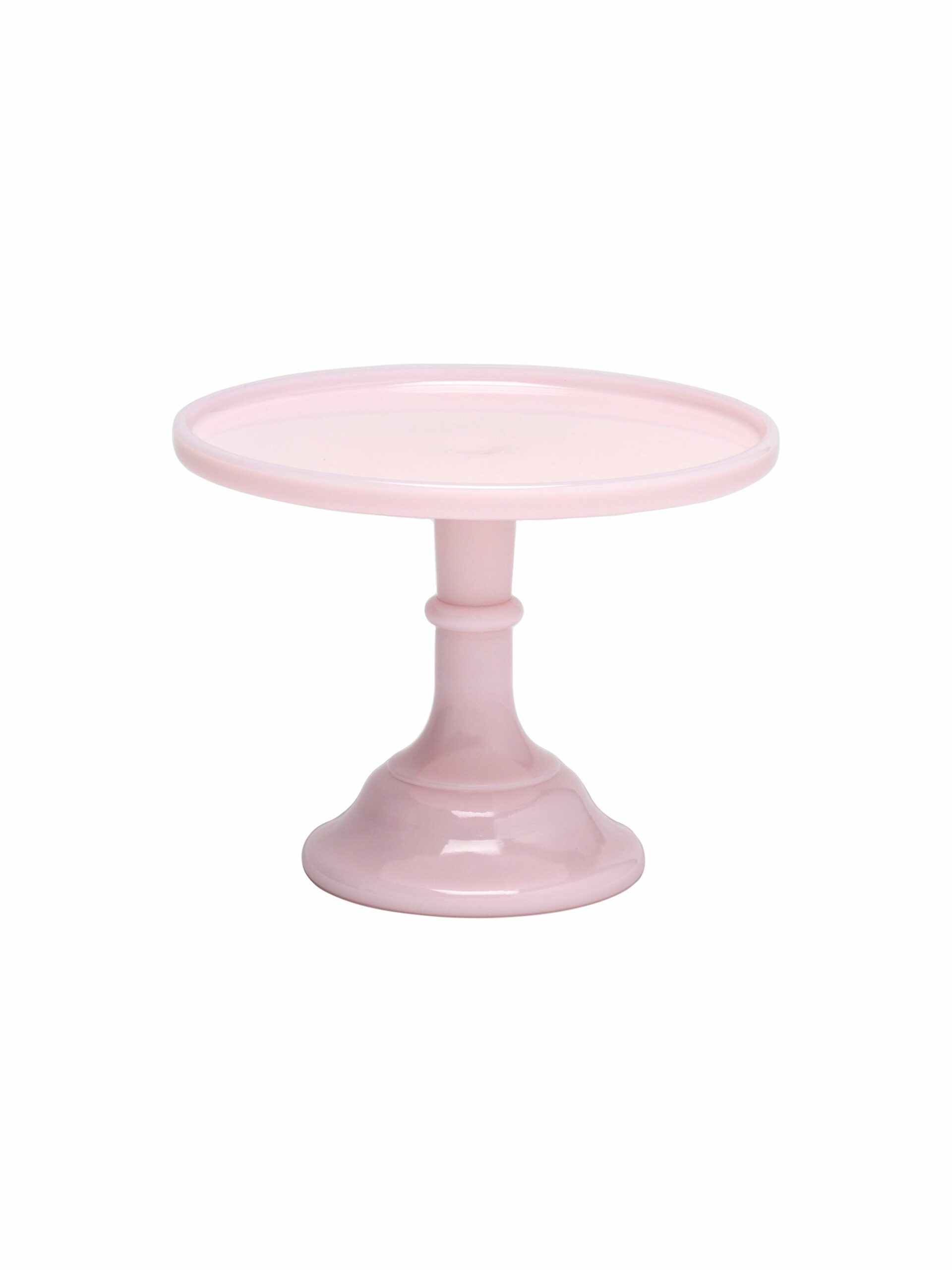 Mosser Glass Pink Cake Stand