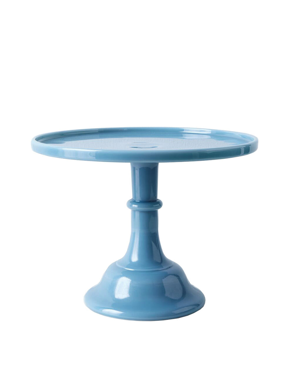 Mosser Glass Georgia Blue Cake Stand