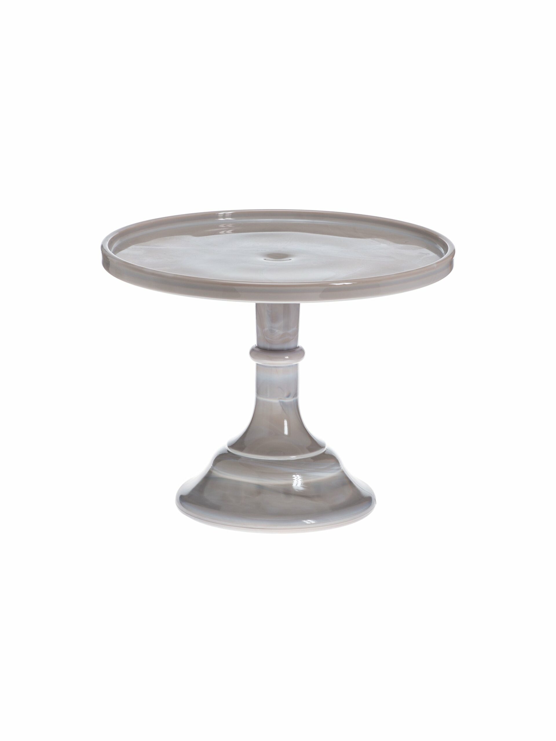 Mosser Glass Marble Cake Stand