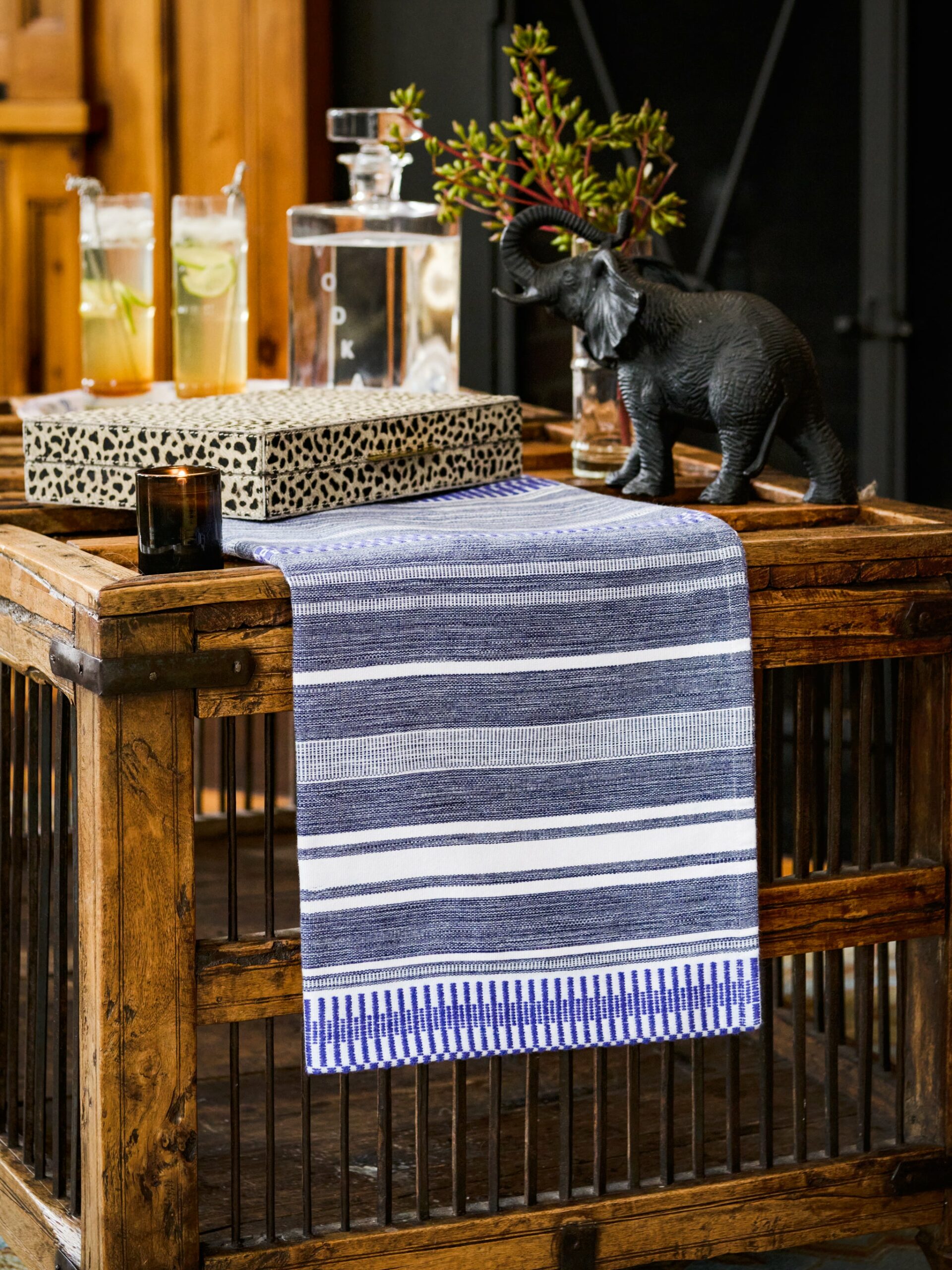 Mungo Mali Rolled Denim Table Runner