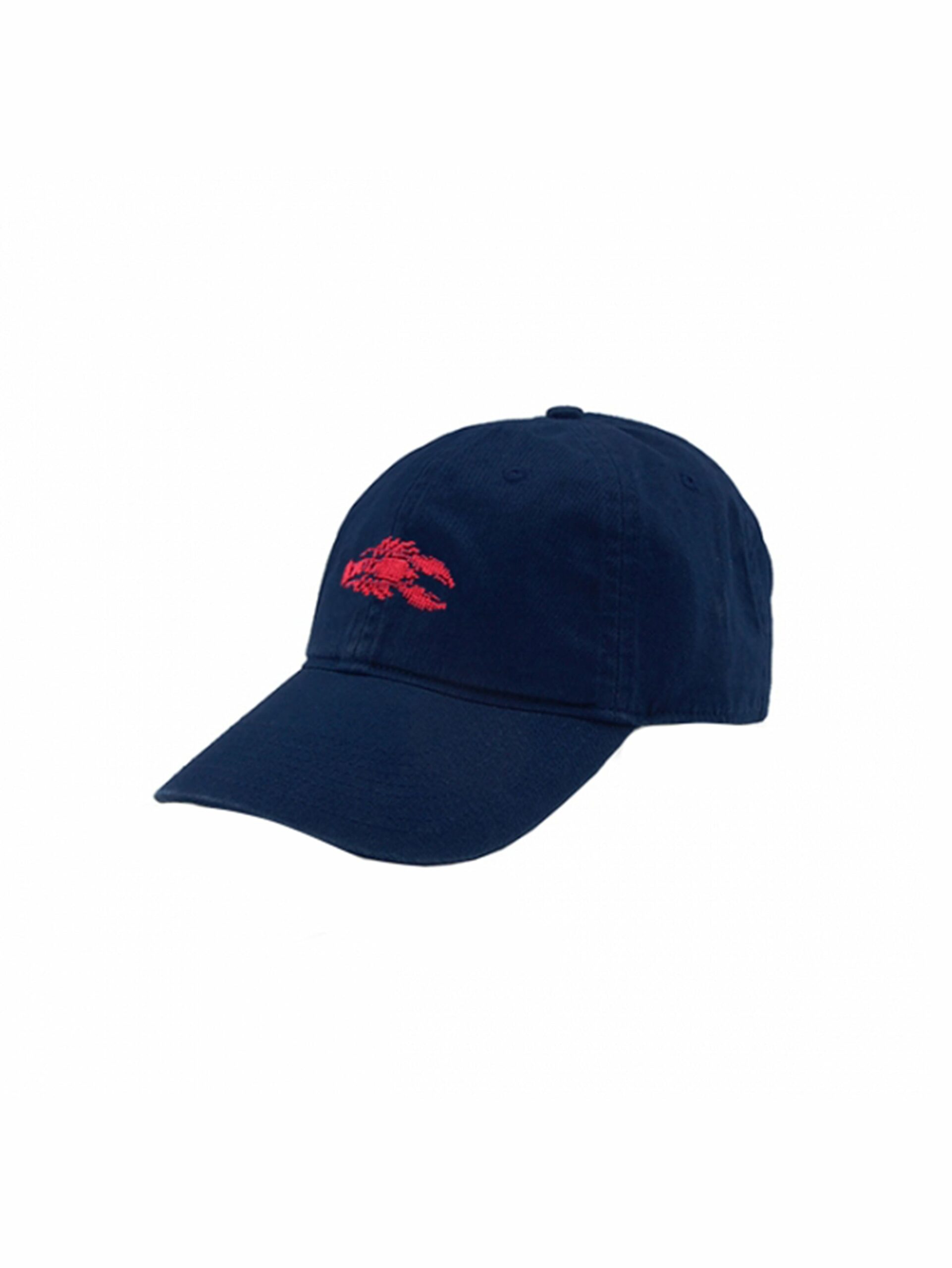 Smathers & Branson Needlepoint Lobster Hat Navy