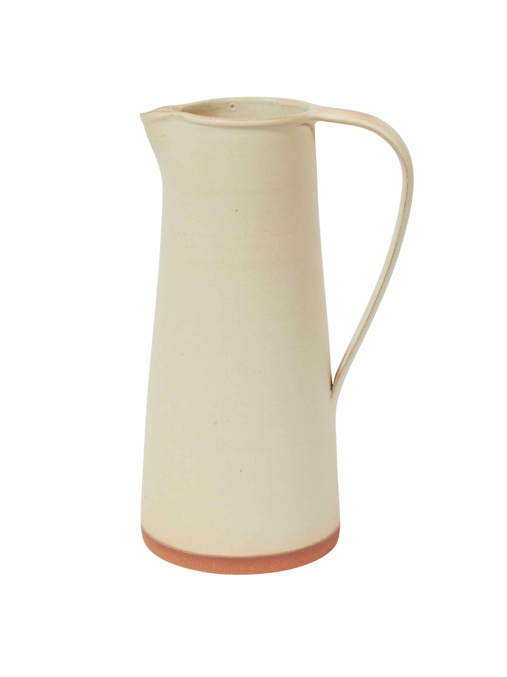 New York Stoneware Large Pitcher Ivory