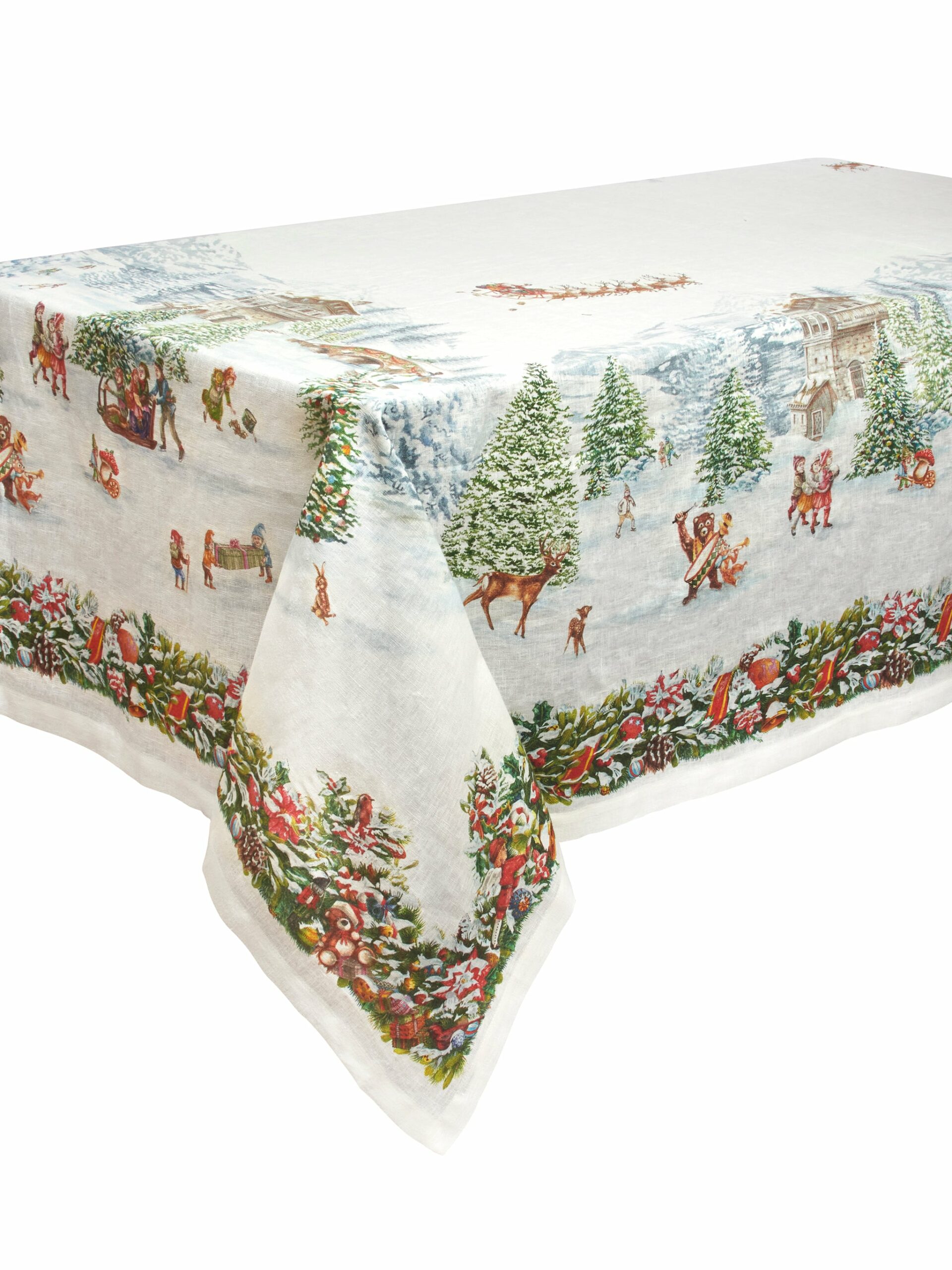 Noel Woodland Christmas Tablecloth