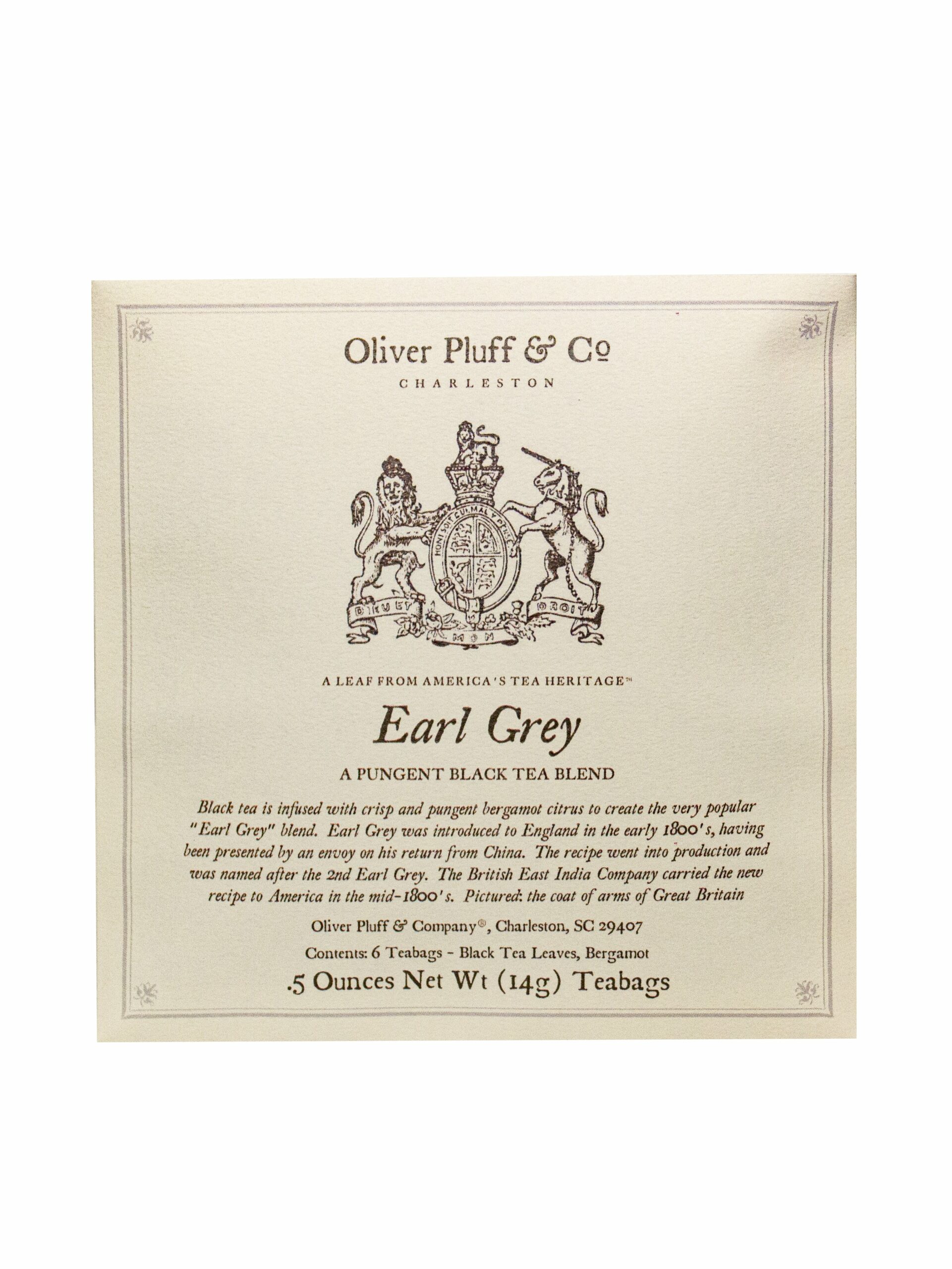 Oliver Pluff & Co. Tea Bag Envelopes