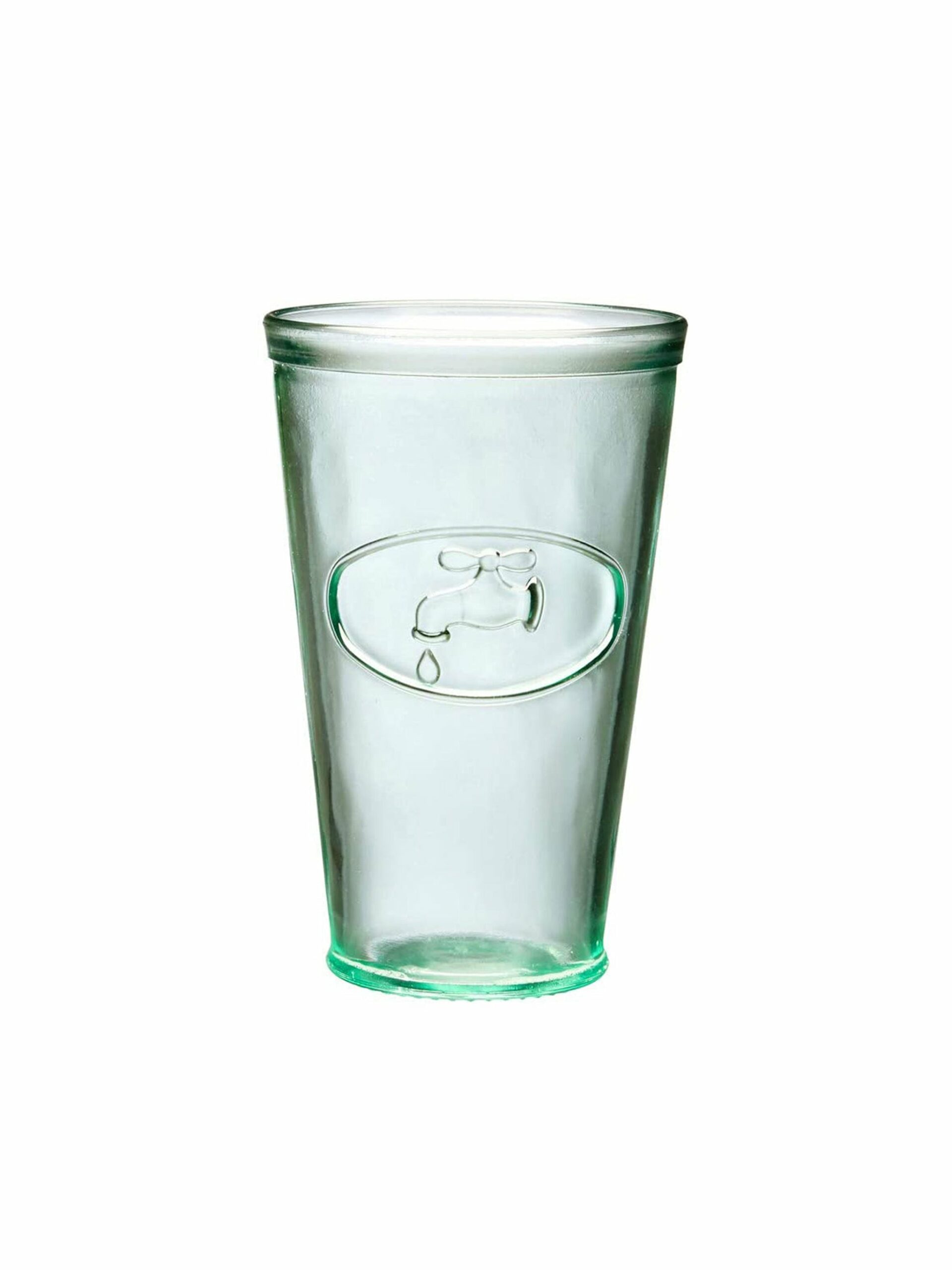 Recycled Glass Water Tap Highball Glasses