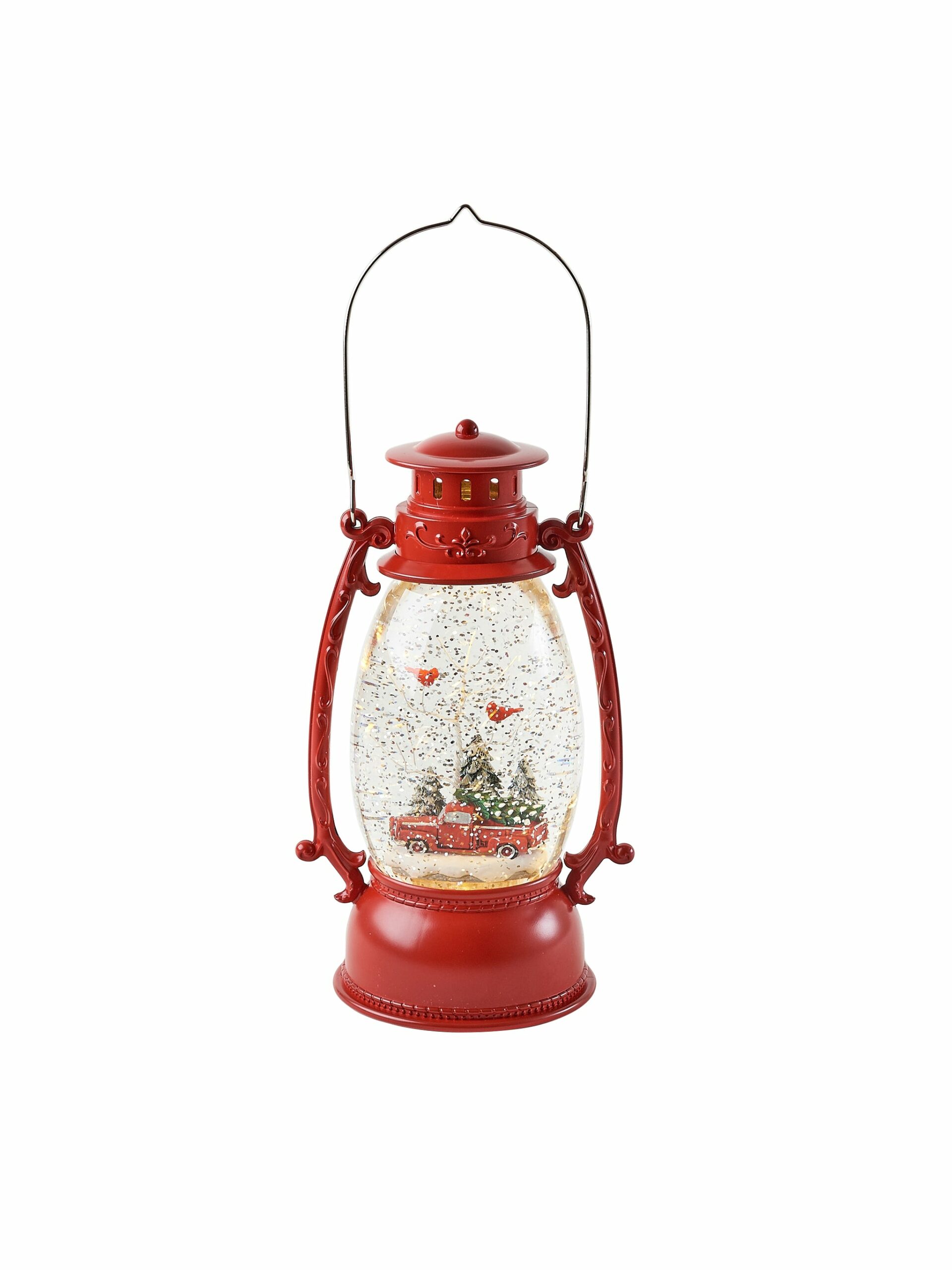 Retro Holiday Lantern Red