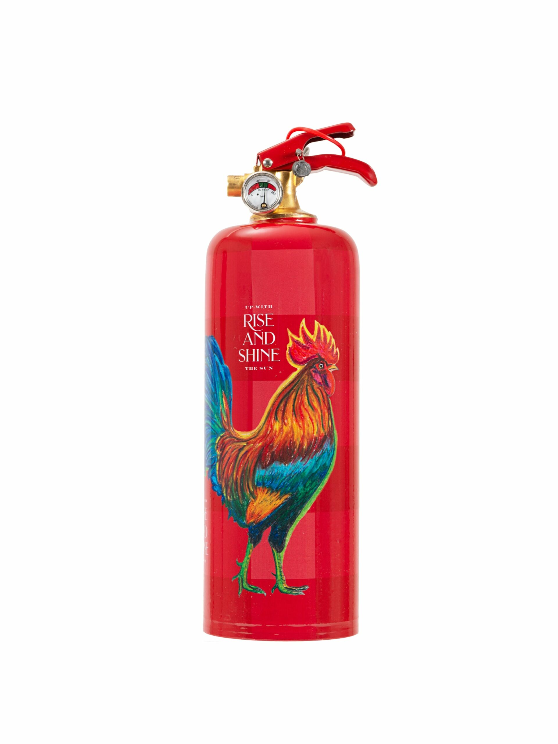 Rise and Shine Rooster Fire Extinguisher