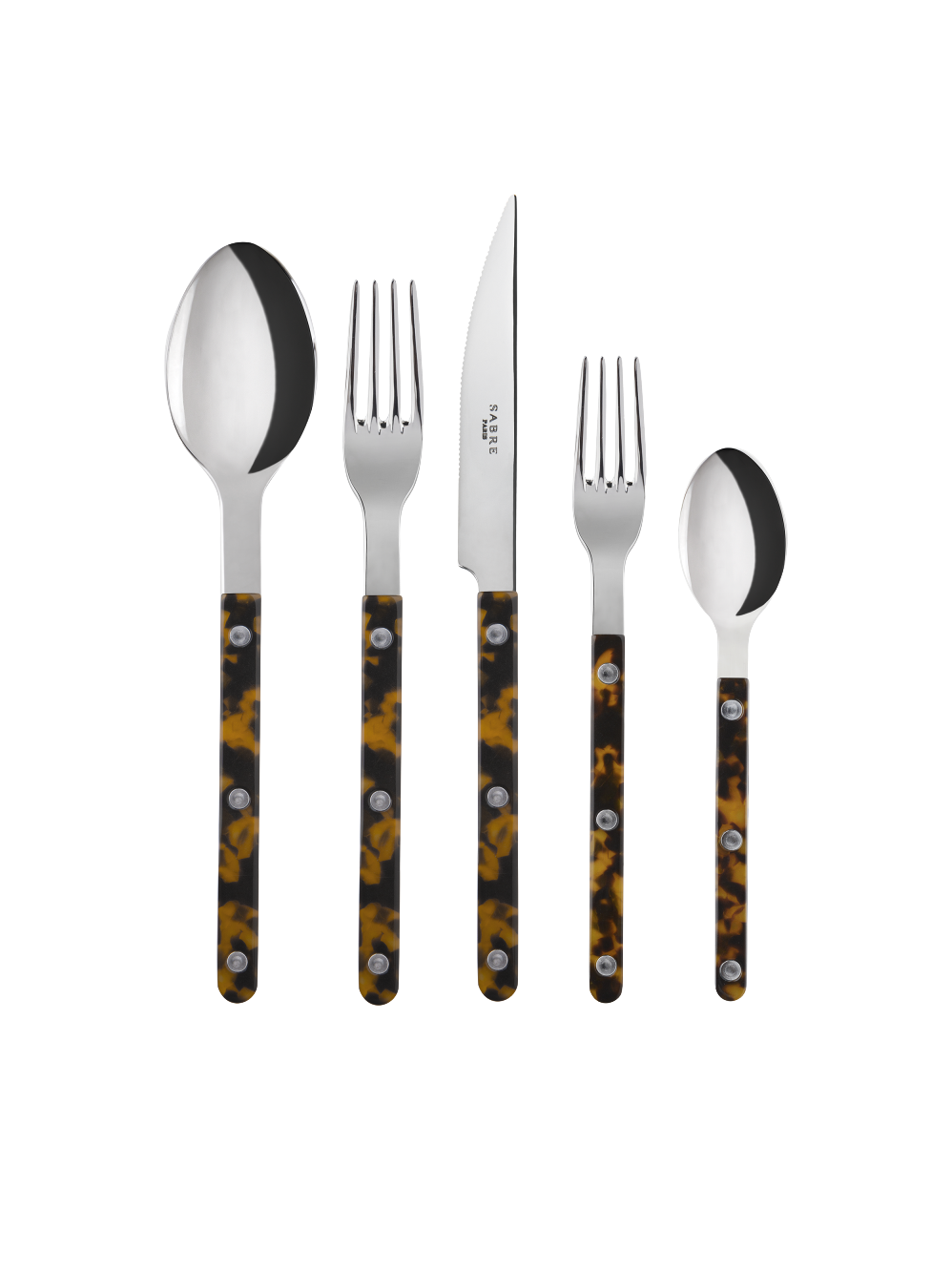 Sabre Paris Bistro Tortoise 5 Piece Place Setting