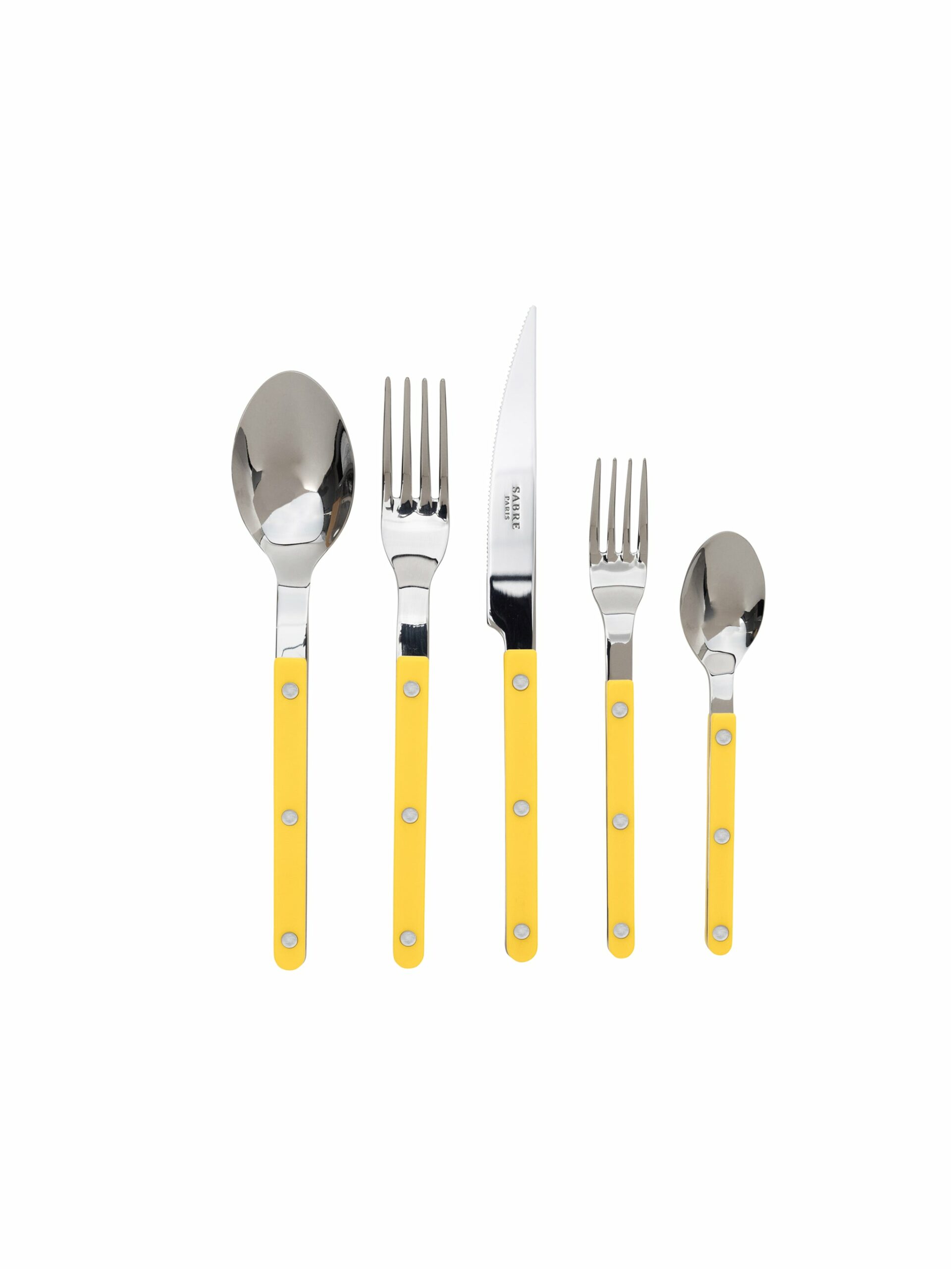 Sabre Paris Bistro Yellow 5 Piece Place Setting