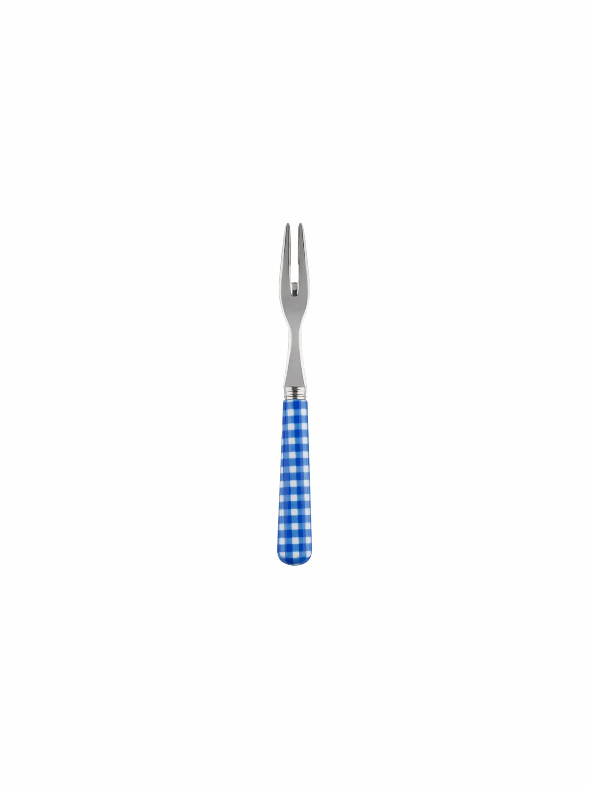 Sabre Paris Gingham Blue Cocktail Forks