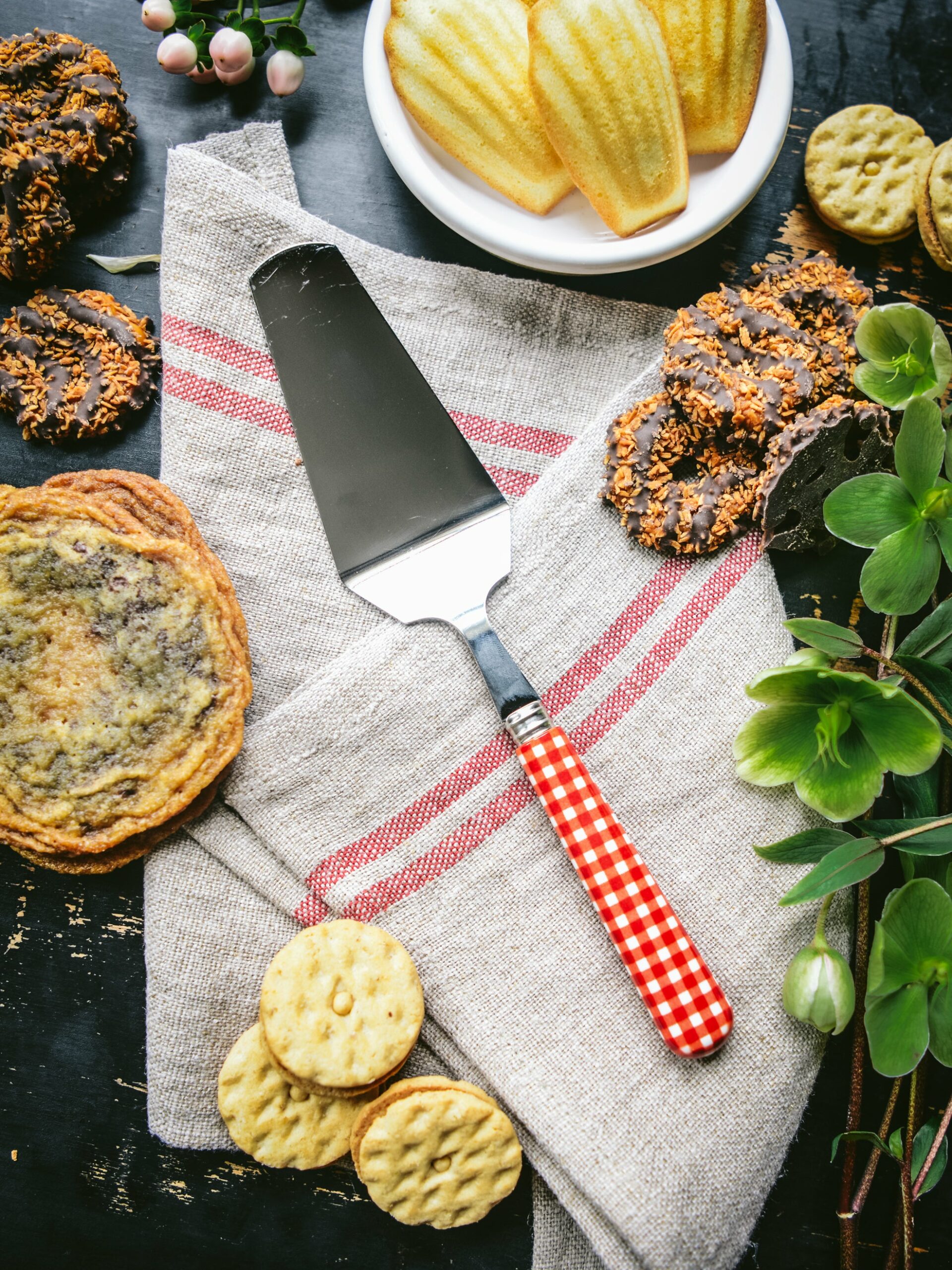 Sabre Paris Gingham Red Tart Server