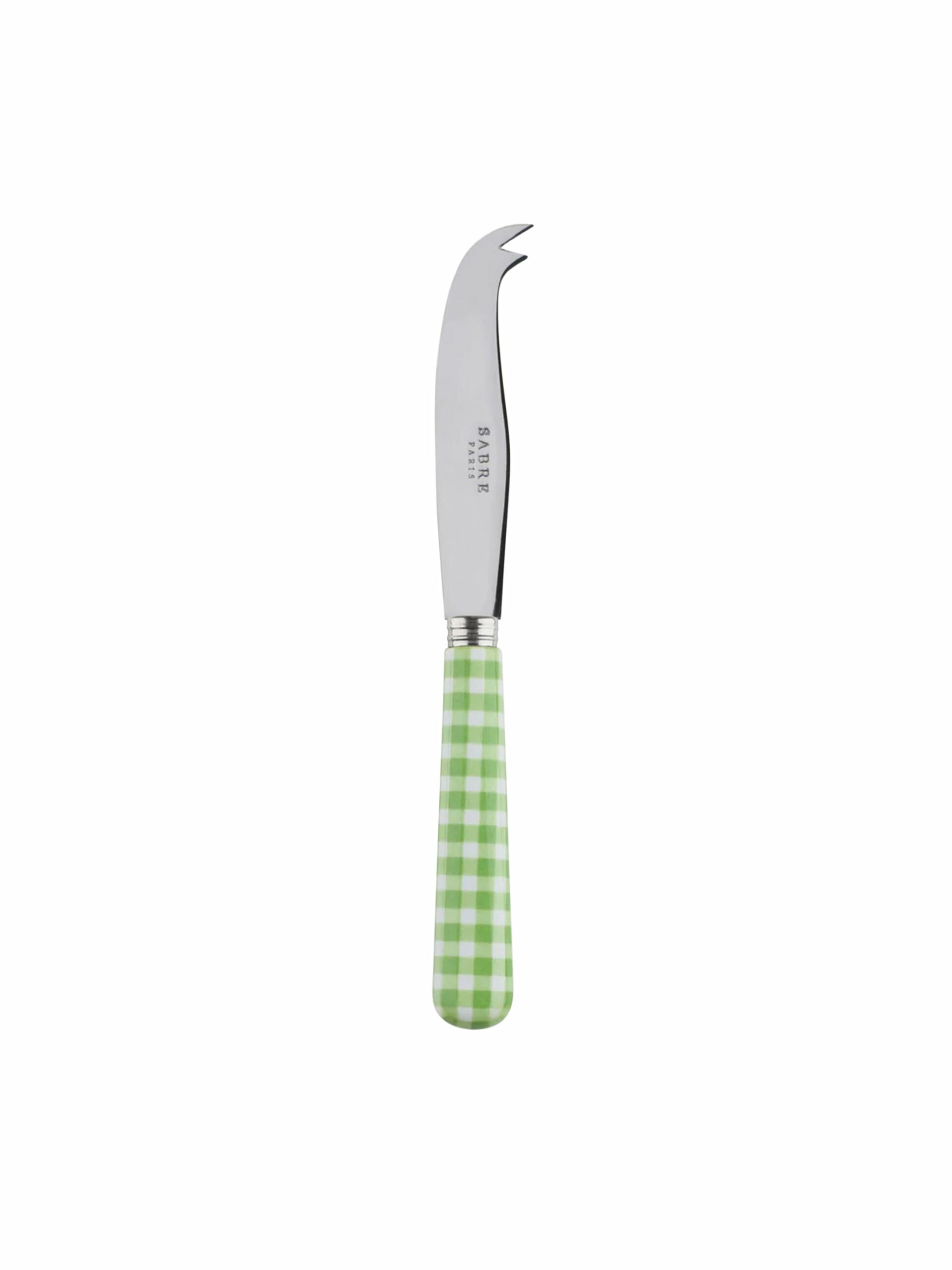 Sabre Paris Gingham Green Small Cheese Knife