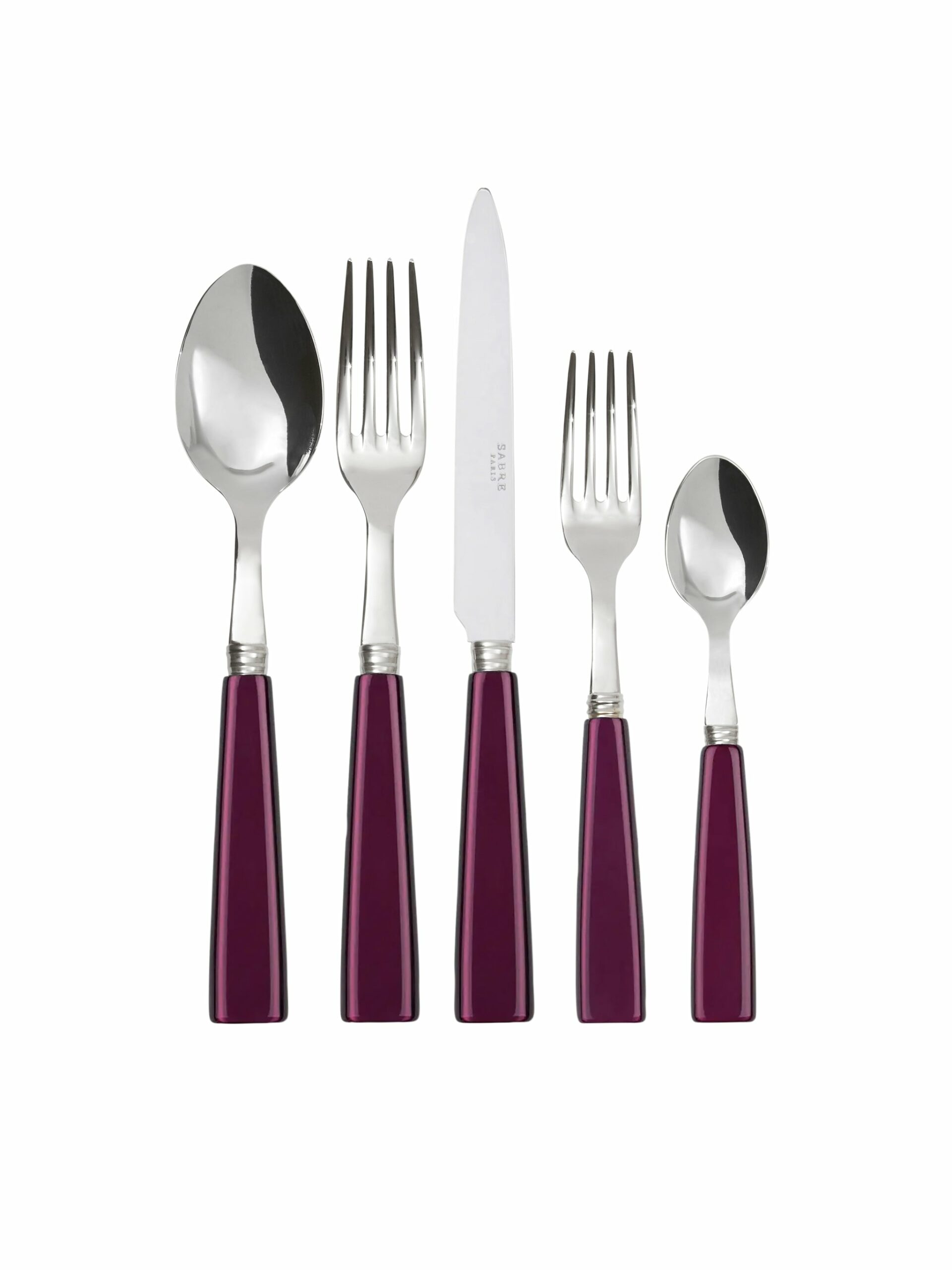 Sabre Paris Icone Aubergine 5 Piece Place Setting