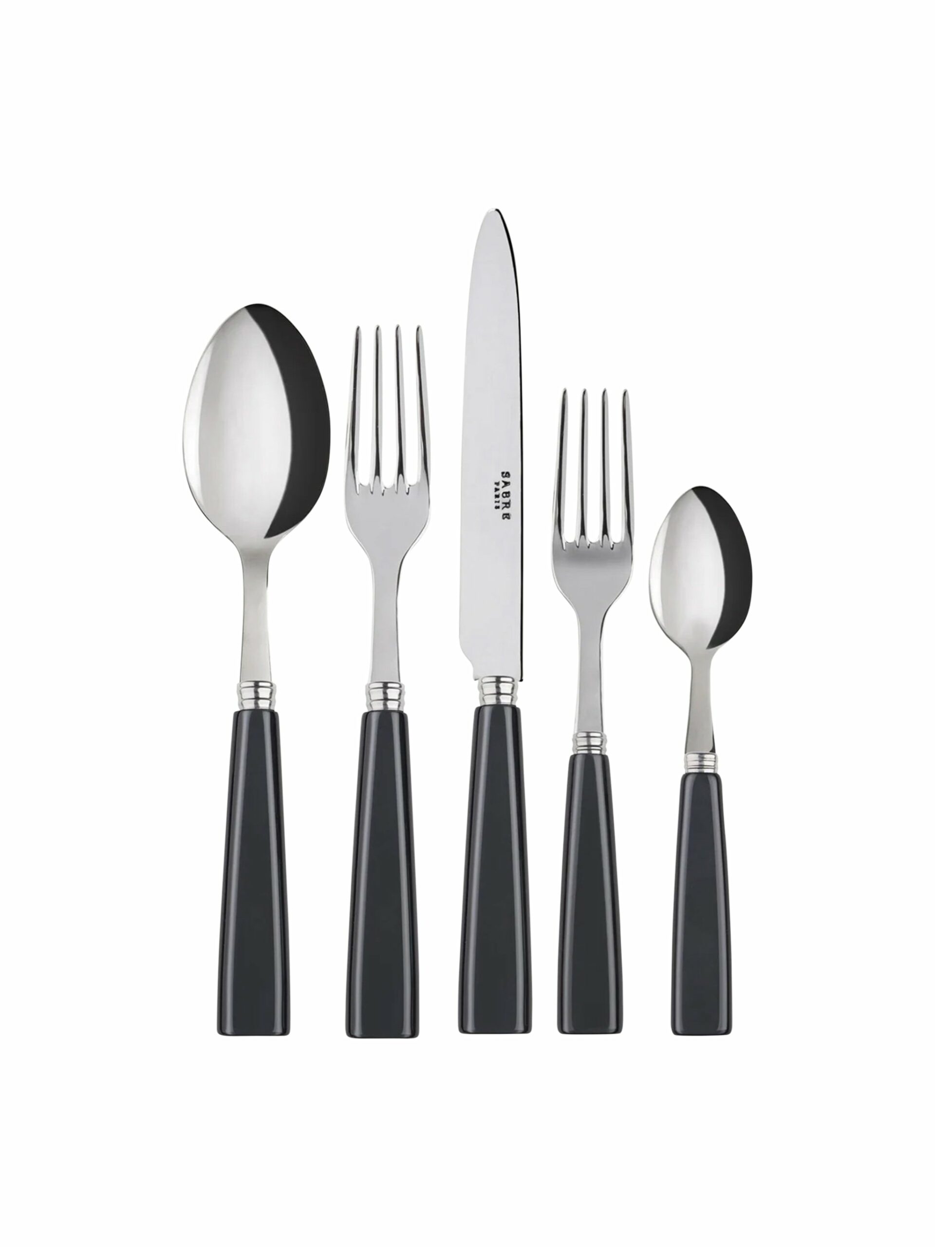 Sabre Paris Icone Dark Grey 5 Piece Place Setting