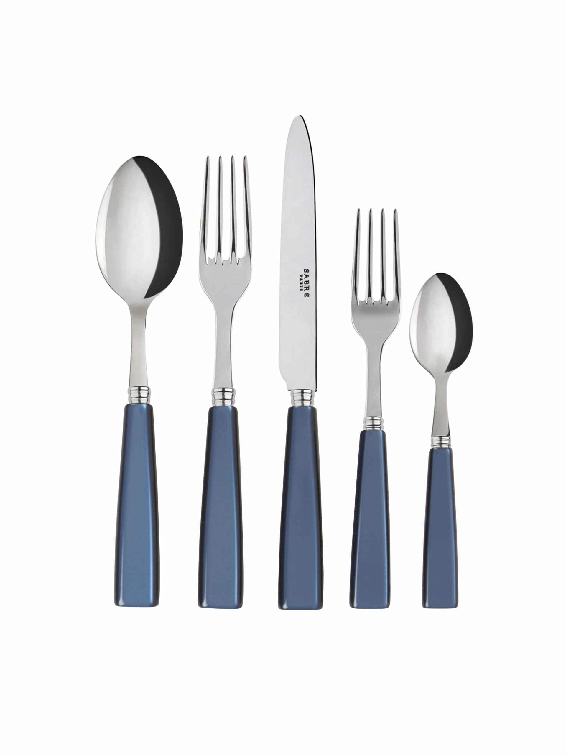 Sabre Paris Icone Steel Blue 5 Piece Place Setting