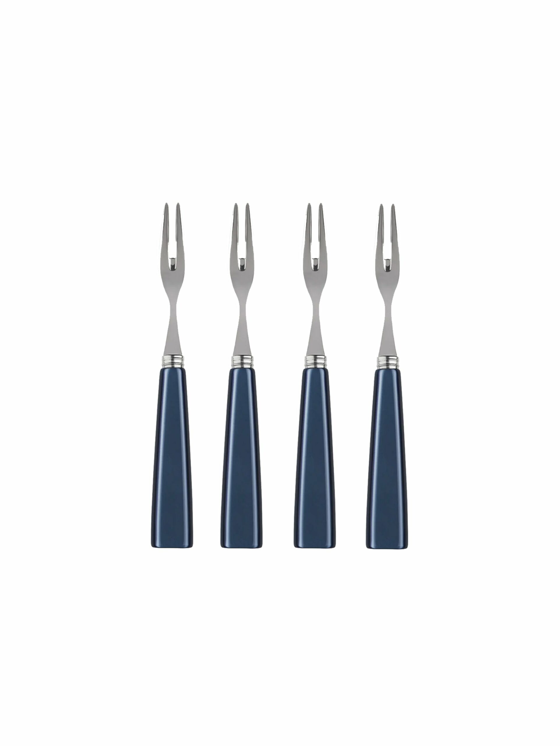 Sabre Paris Icone Steel Blue Cocktail Forks