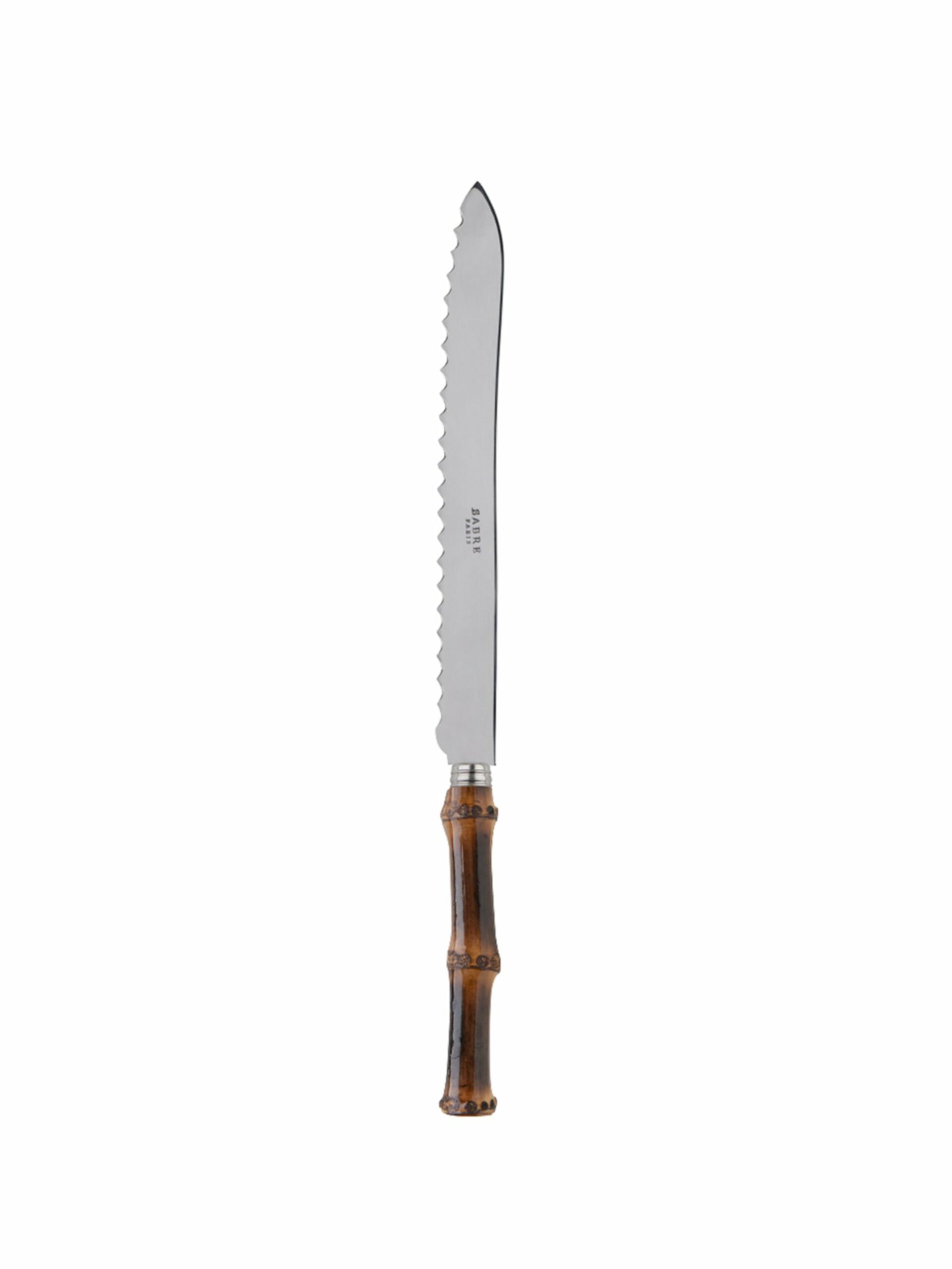 Sabre Paris Bamboo Dark Bread Knife