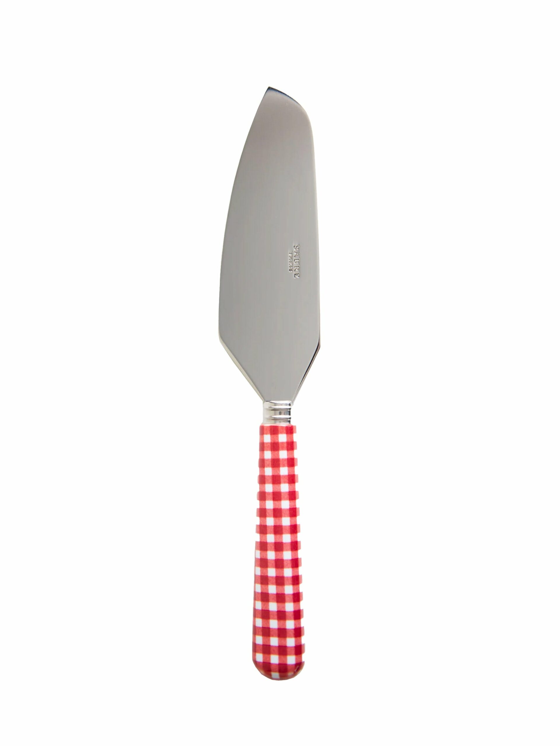 Sabre Paris Gingham Red Pie Server