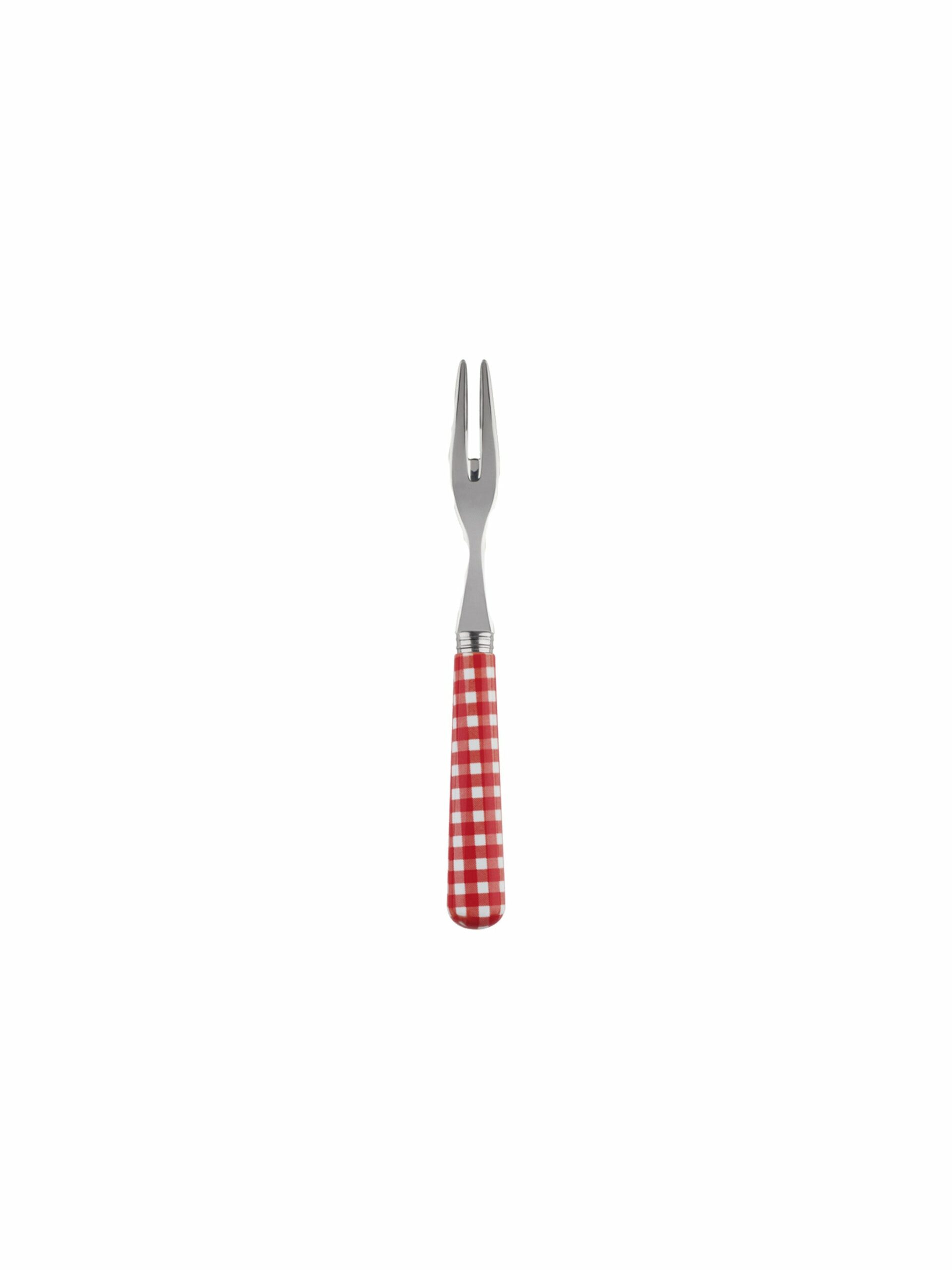 Sabre Paris Gingham Red Cocktail Forks